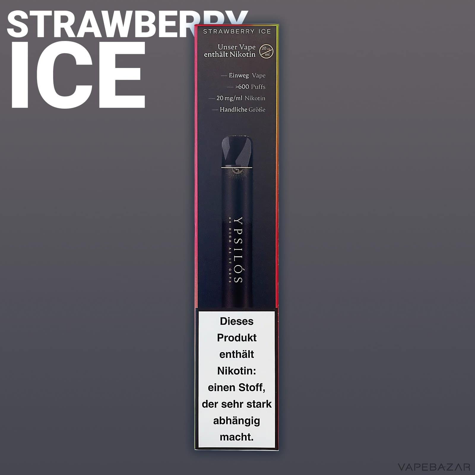 StrawberryIce2 | Vapebazar Ypsilos Strawberry Ice 2