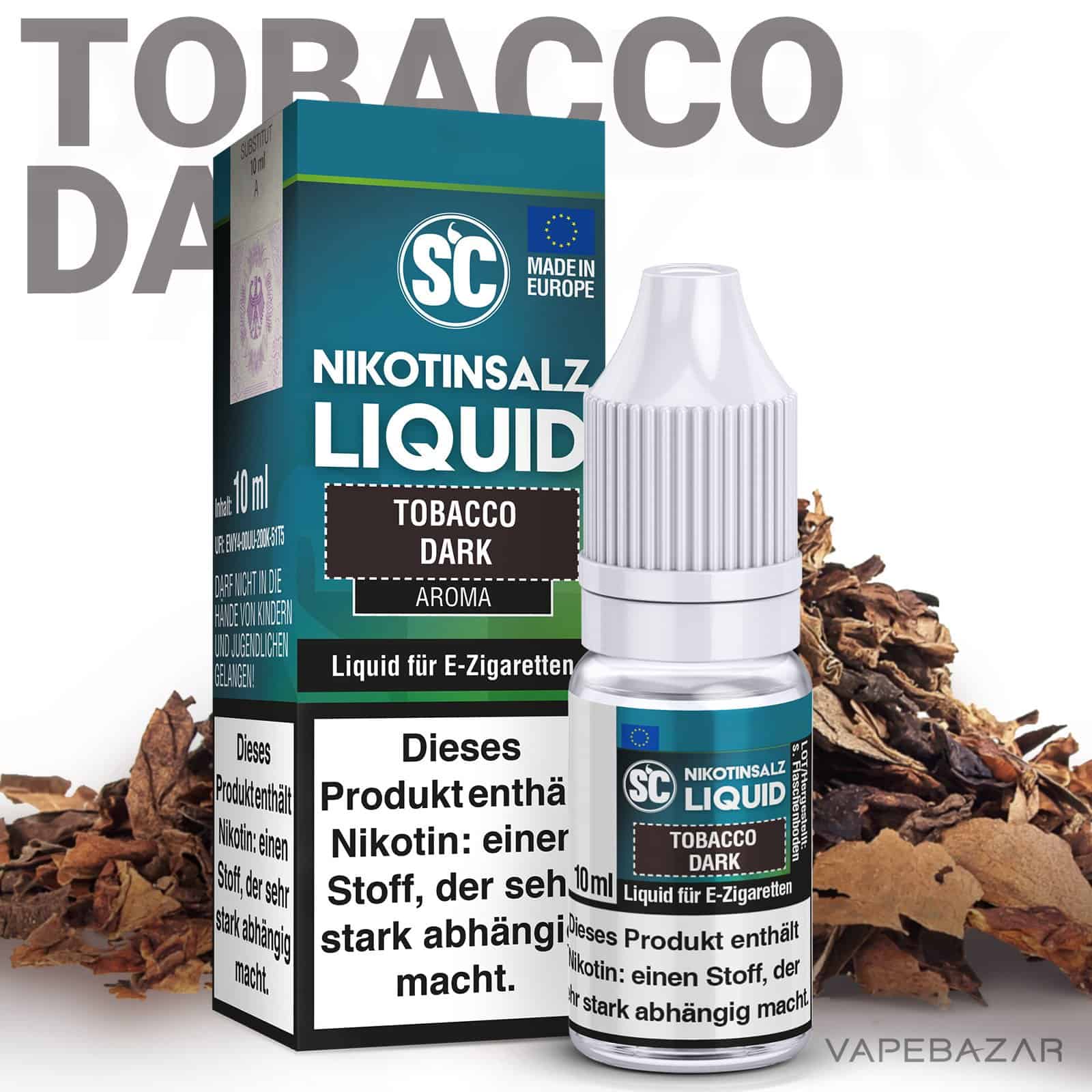 TobaccoDark | Vapebazar Vapebazar Sc Salt Liquid Nikotinsalz Tobacco Dark