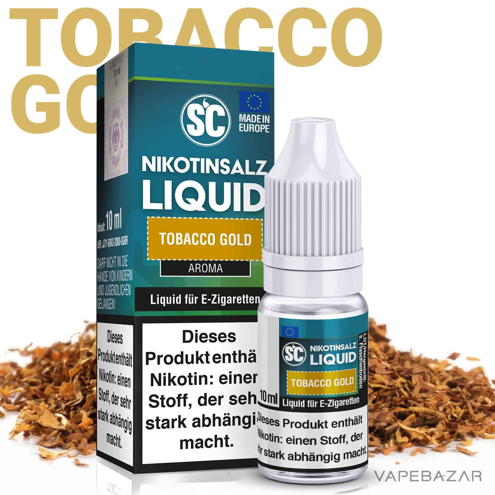 TobaccoGold | Vapebazar Vapebazar Sc Nikotinsalz Tobacco Gold