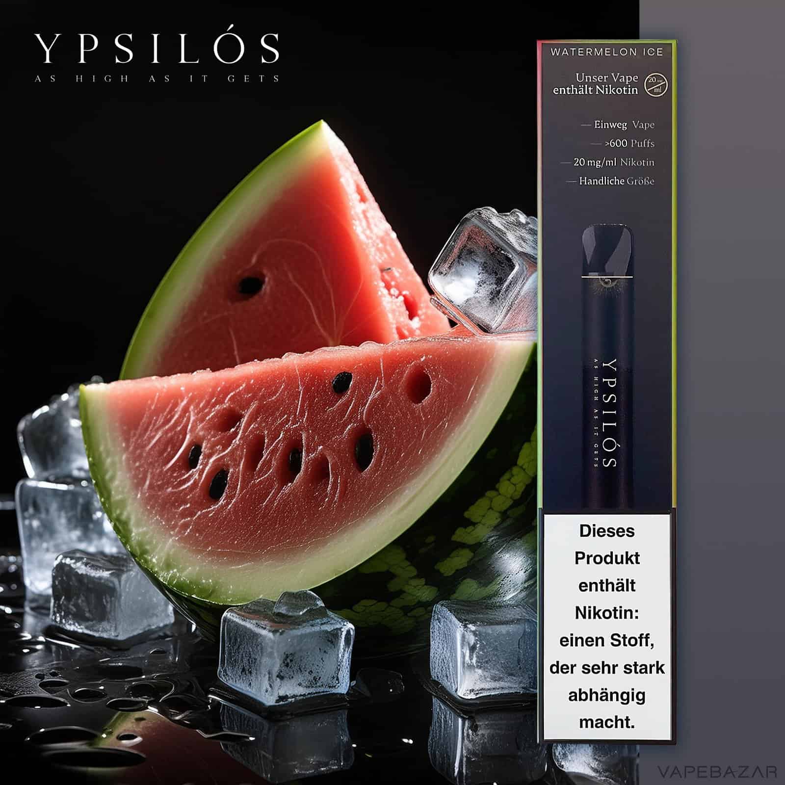 WatermelonIce 1 | Vapebazar Ypsilos Watermelon Ice 1