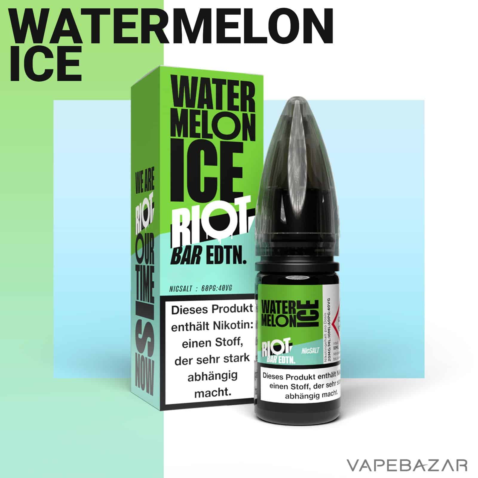 WatermelonIce2 | Vapebazar Vapebazar Riot Salt Bar Edition Watermelon Ice