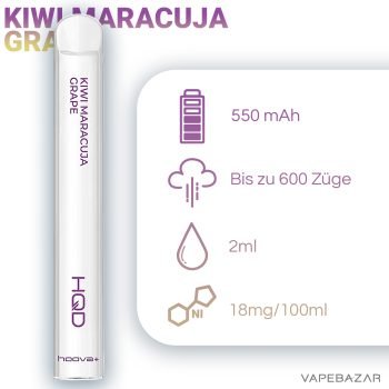HQD Hoova+ Kiwi Maracuja Grape