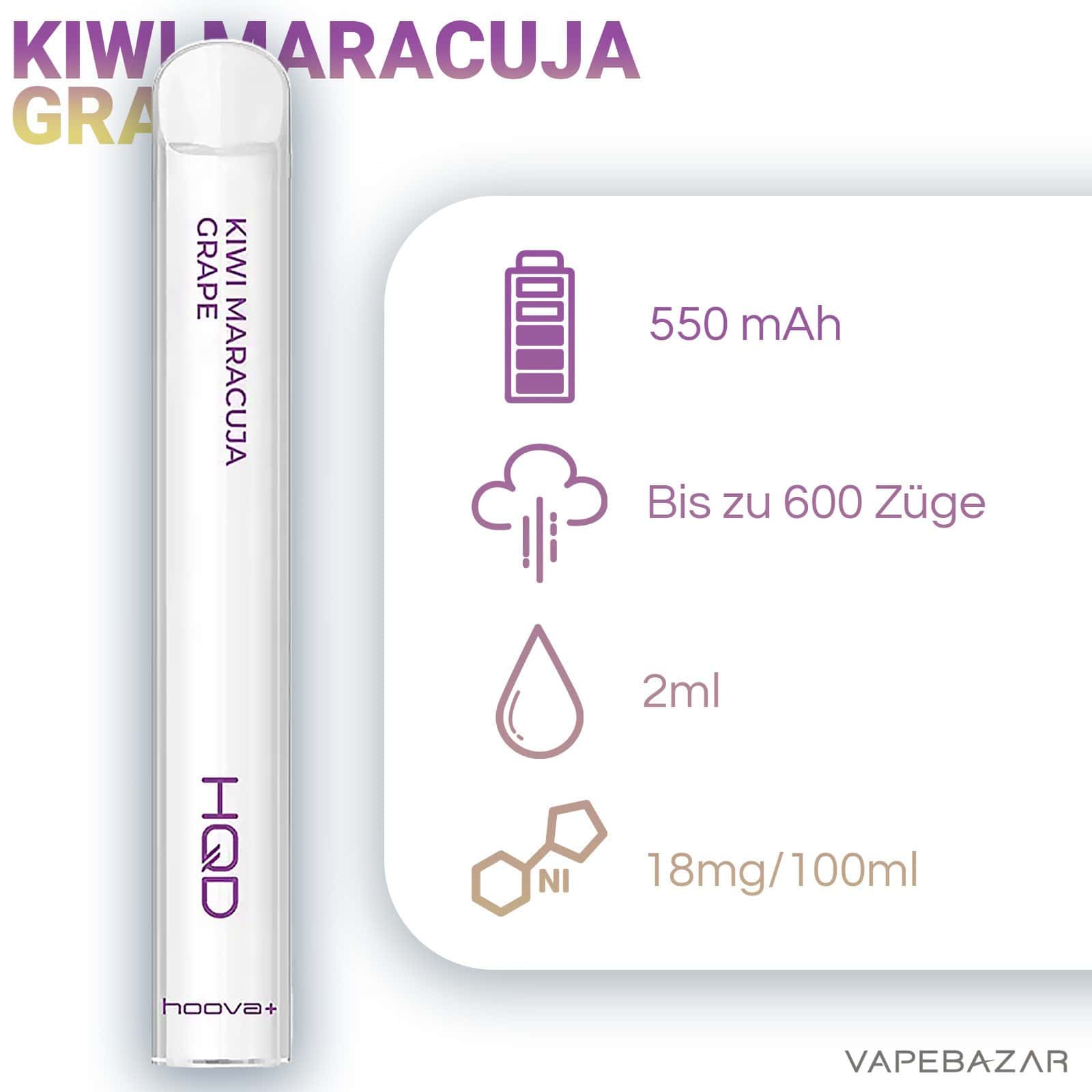 hqdhoova | Vapebazar Hqd Hoova+ Kiwi Maracuja Grape