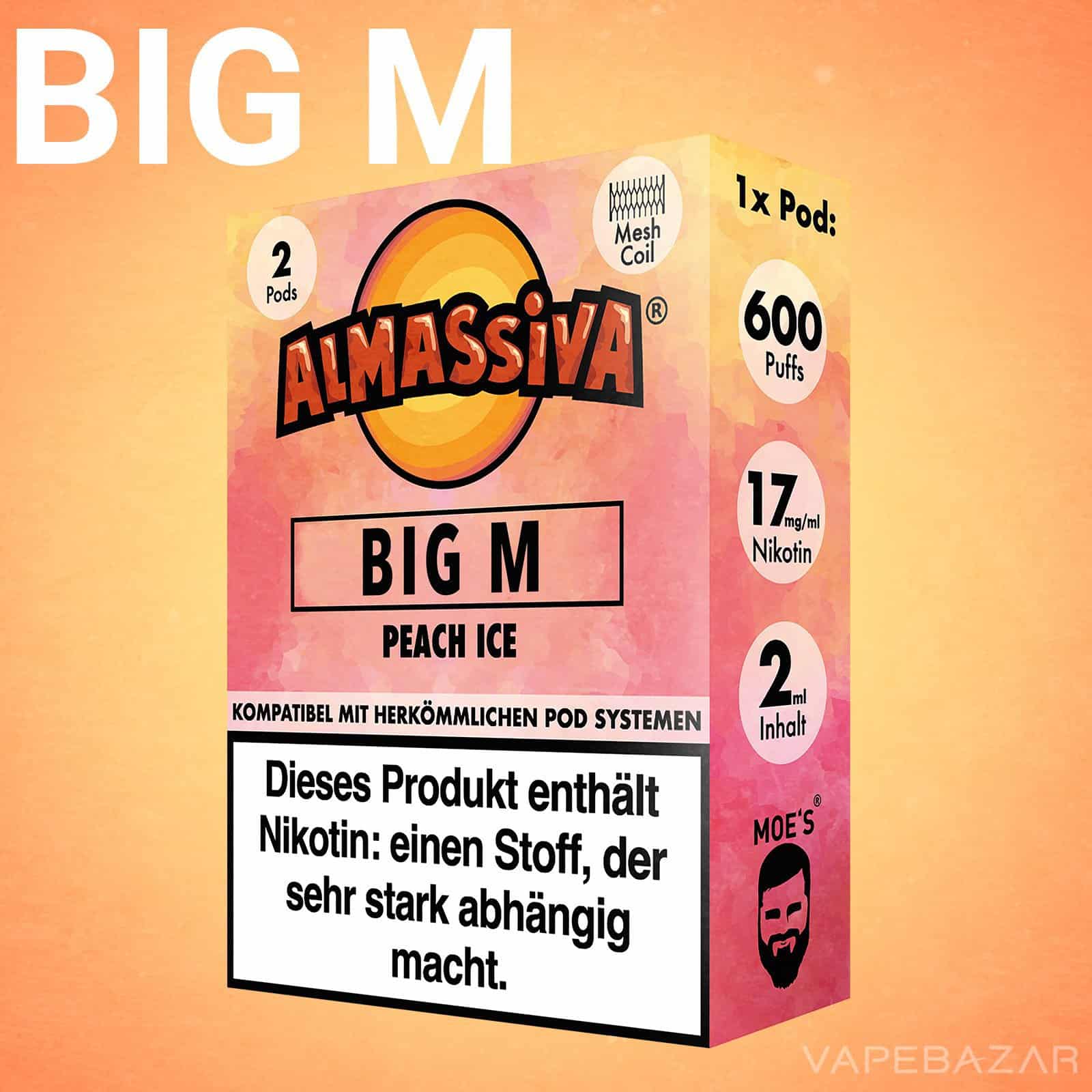 Almassiva Pods Big M 2 | Vapebazar Almassiva Prefilled Pods Big M