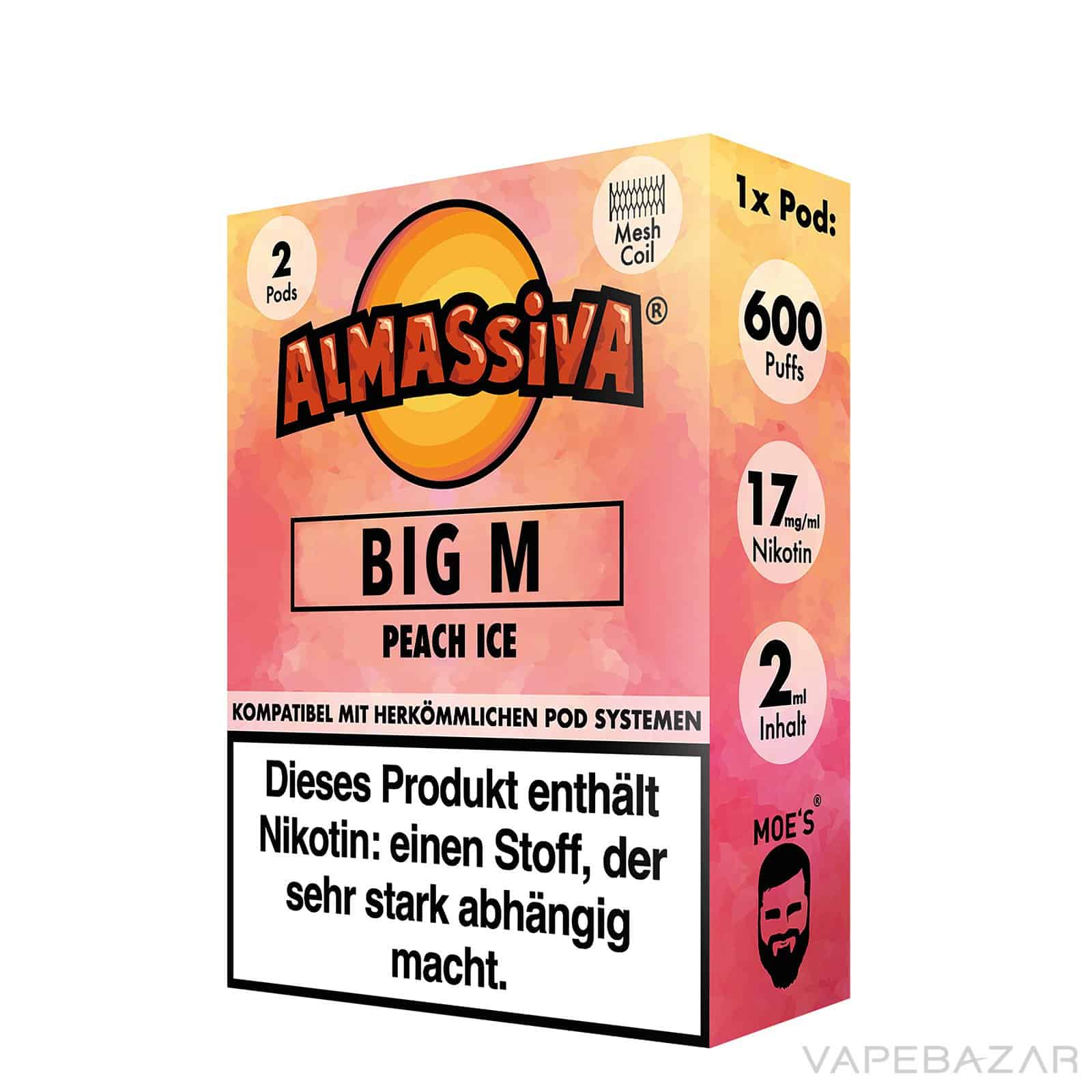 Almassiva Pods Big M 3 | Vapebazar Almassiva Prefilled Pods Big M