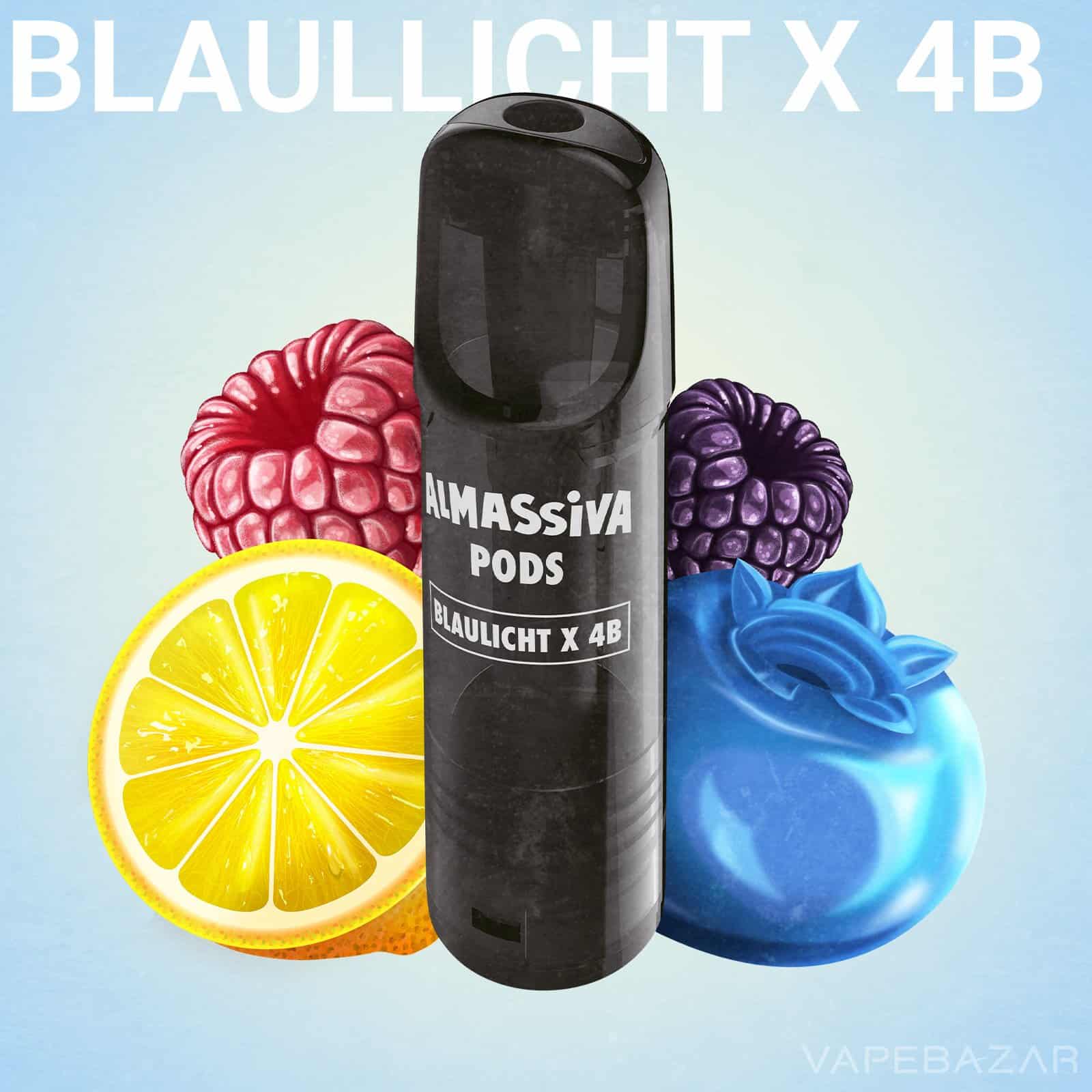 Almassiva Pods Blaulicht x 4B | Vapebazar Almassiva Prefilled Pods X 4B