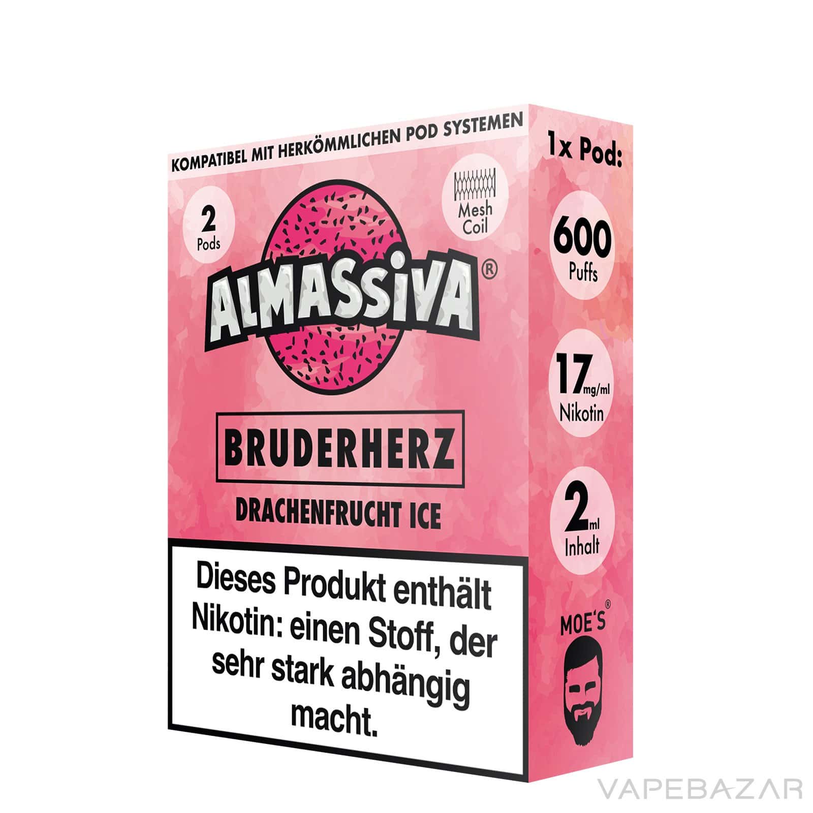 Almassiva Pods Bruderherz 3 | Vapebazar Almassiva Prefilled Pods Bruderherz