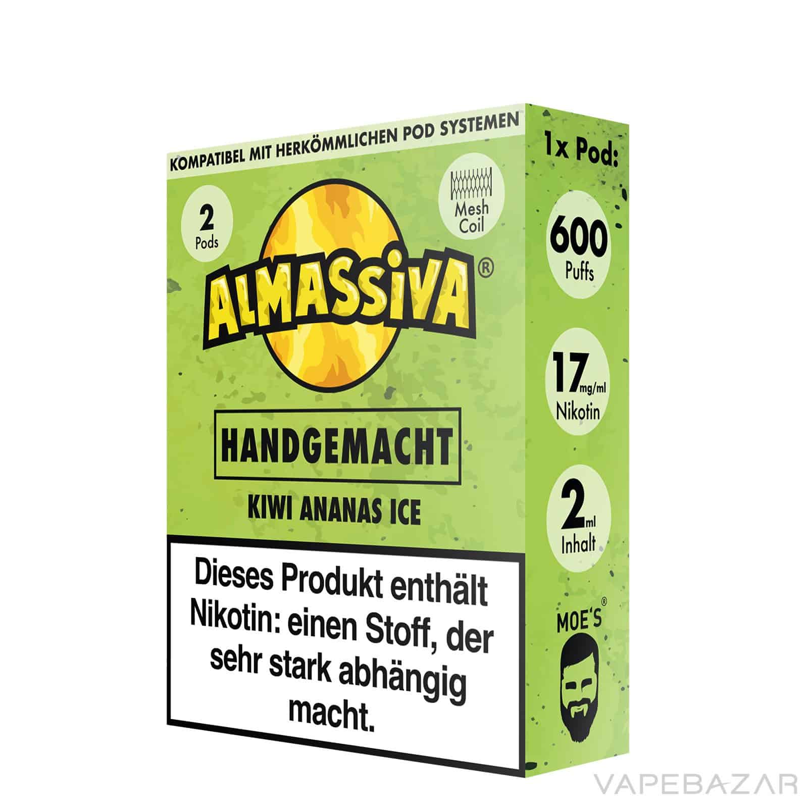 Almassiva Pods Handgemacht 3 | Vapebazar Almassiva Prefilled Pods Handgemacht