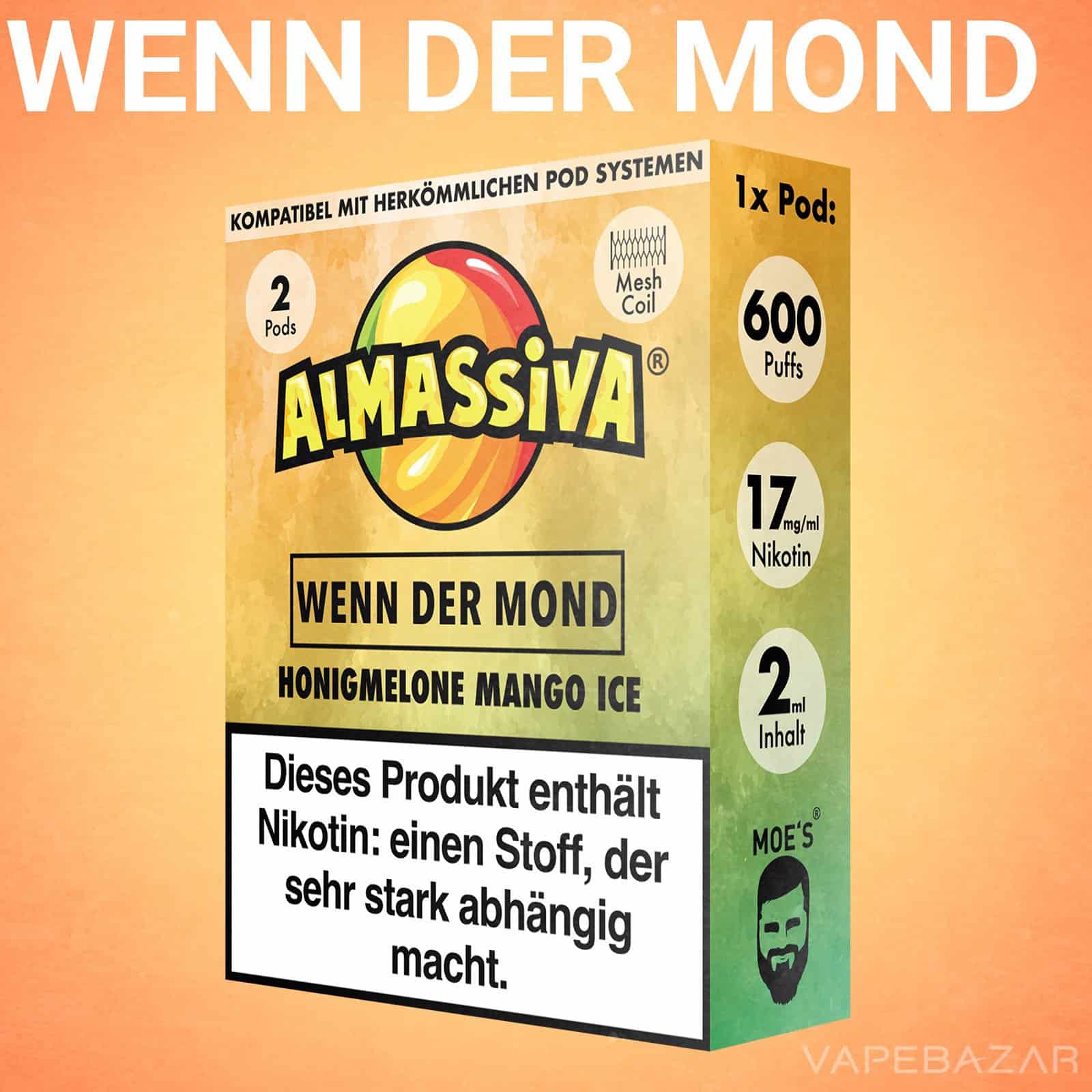 Almassiva Pods Wenn der Mond 2 | Vapebazar Almassiva Prefilled Pods Wenn Der Mond
