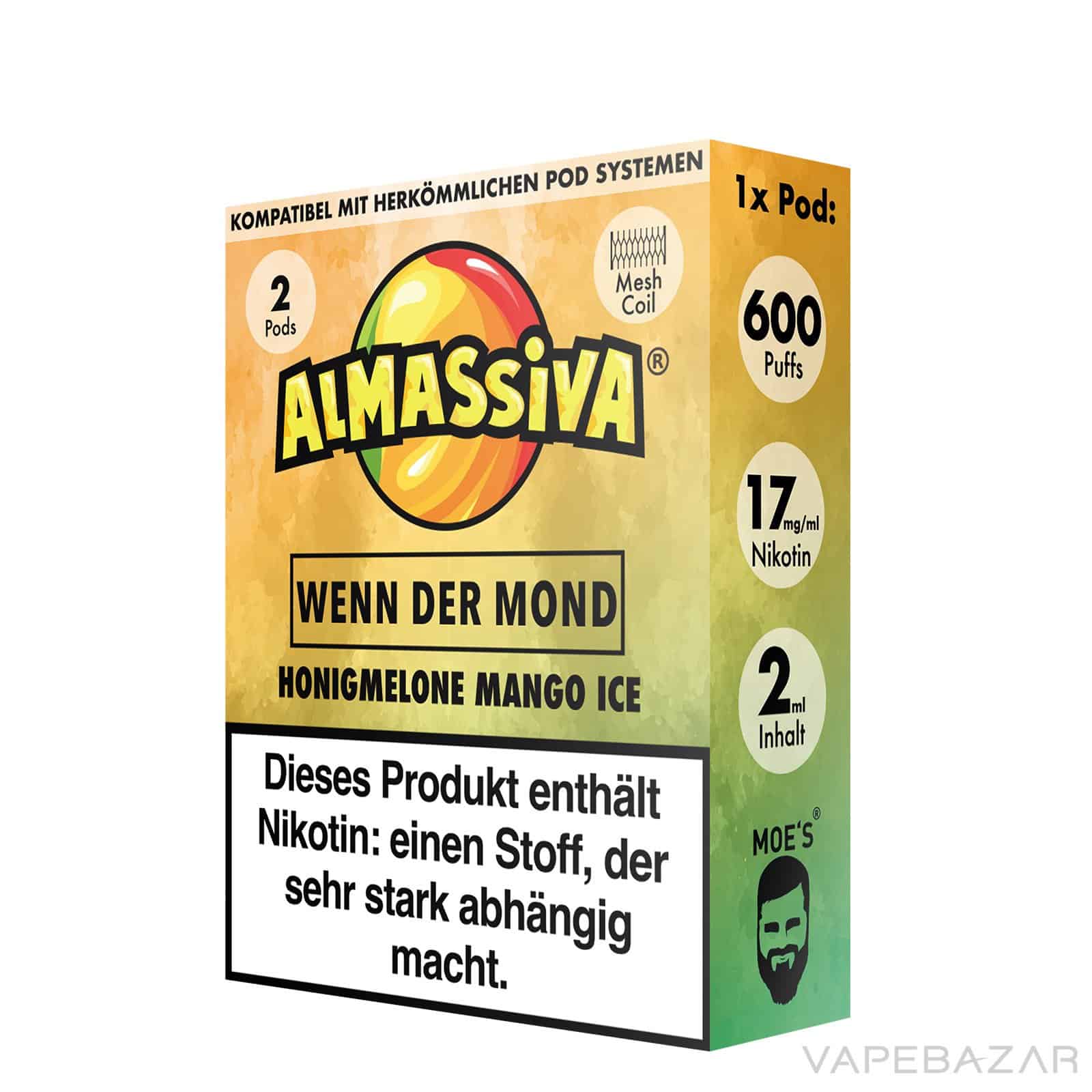 Almassiva Pods Wenn der Mond 3 | Vapebazar Almassiva Prefilled Pods Wenn Der Mond