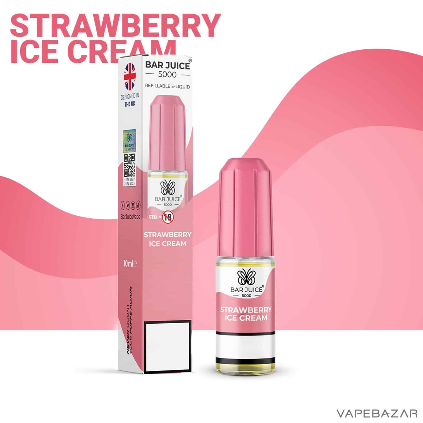 Bar Juice 5000 Strawberry Ice Cream 2 | Vapebazar Bar Juice 5000 Strawberry Ice Cream