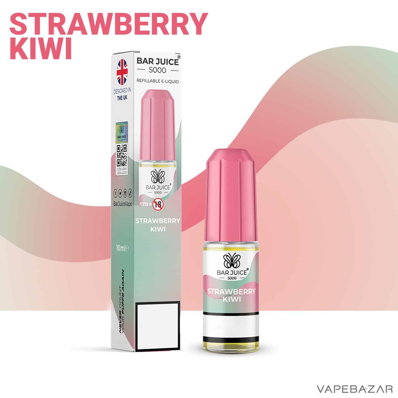Bar Juice 5000 Strawberry Kiwi 2 | Vapebazar Bar Juice 5000 Strawberry Kiwi