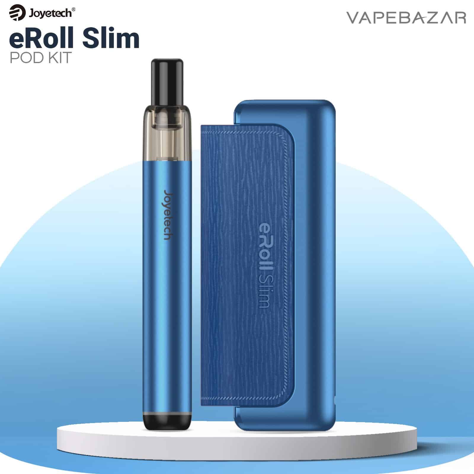 Joyetech eRoll Slim Full Kit Blue | Vapebazar Joyetech Eroll Slim Full Kit Blue