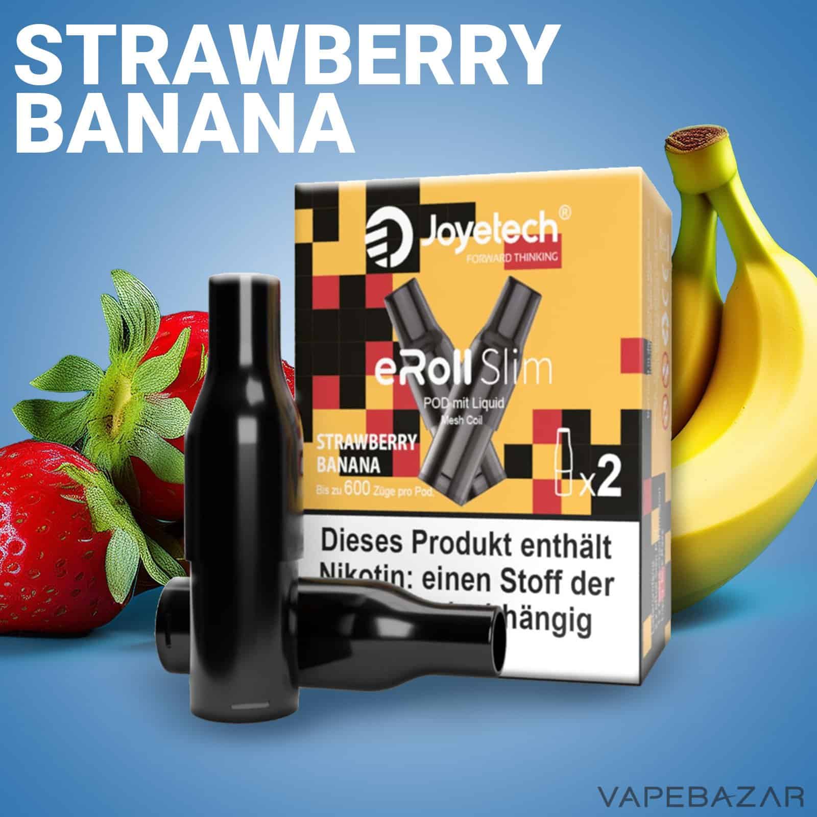 StrawberryBanana | Vapebazar Joyetech Eroll Slim Pods