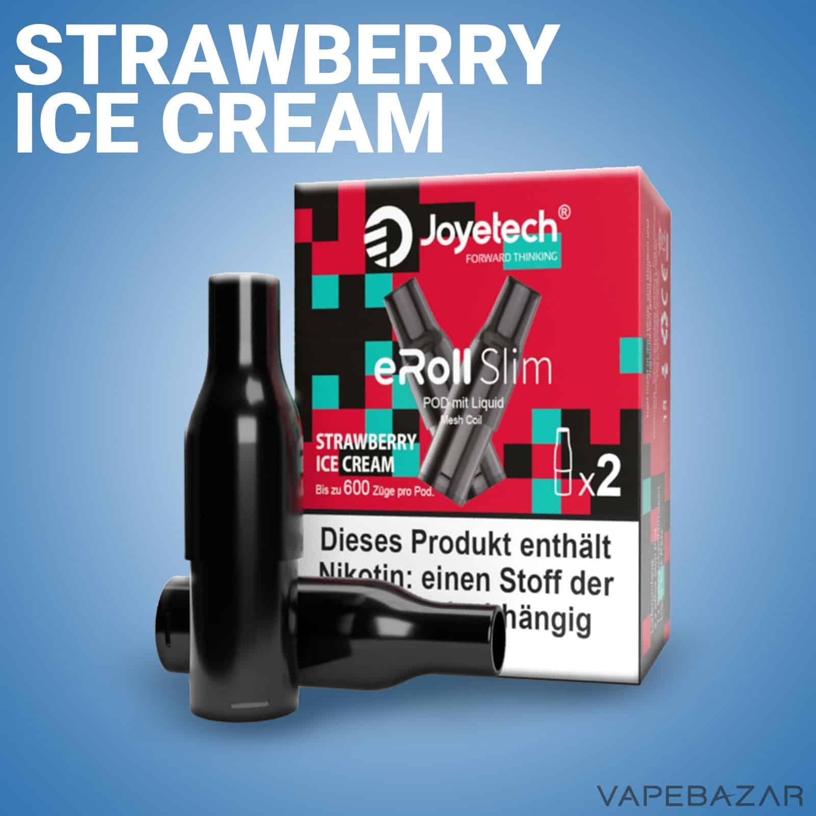 StrawberryIceCream2 | Vapebazar Joyetech Eroll Slim Pods