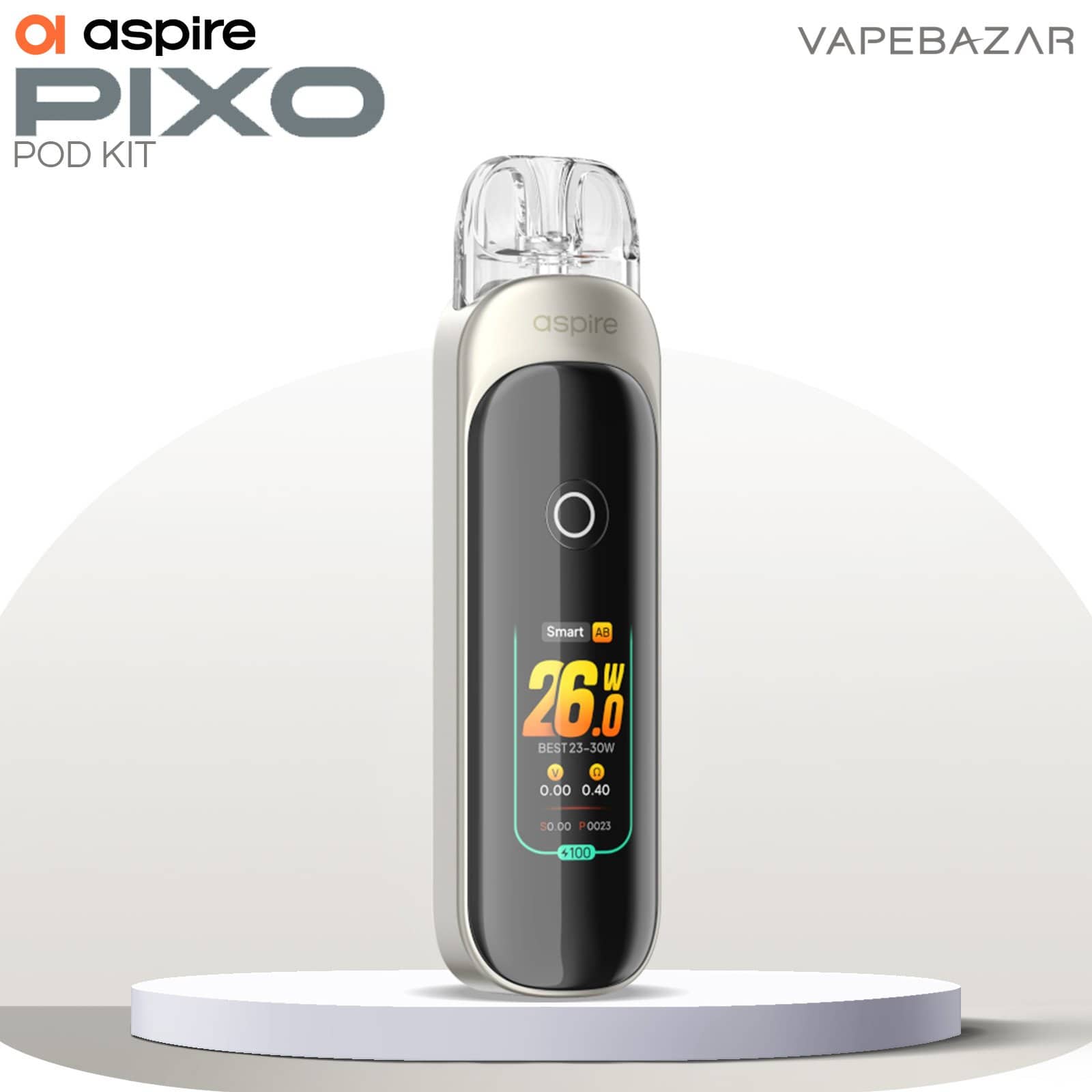 Aspire Pixo Pod Kit Beige | Vapebazar Aspire Pixo Pod Kit Beige