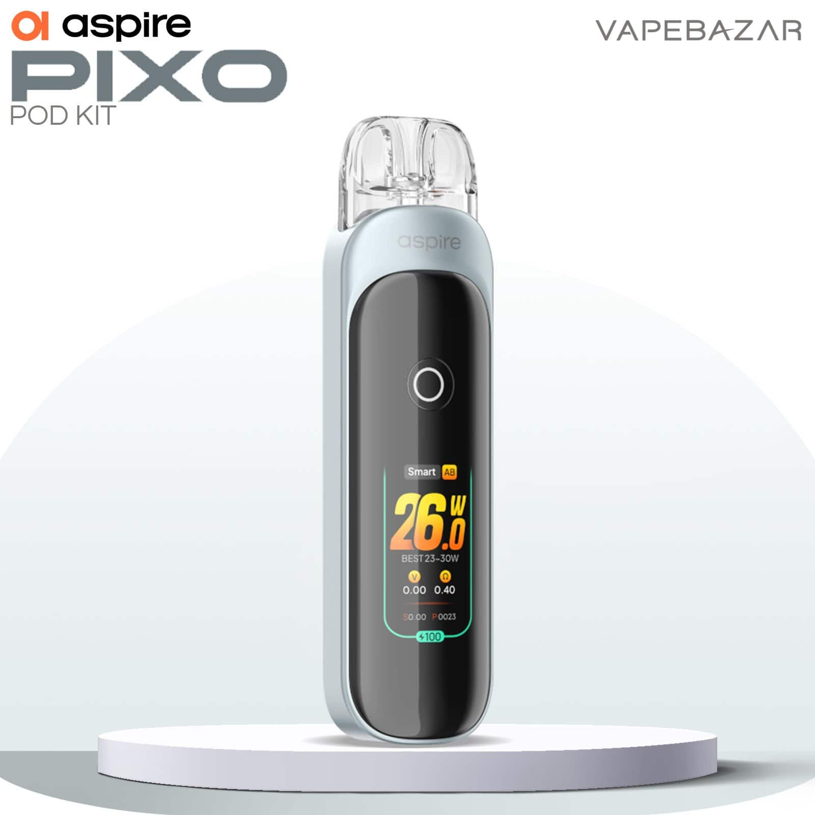 Aspire Pixo Pod Kit Frost Blue | Vapebazar Aspire Pixo Pod Kit Frost Blue