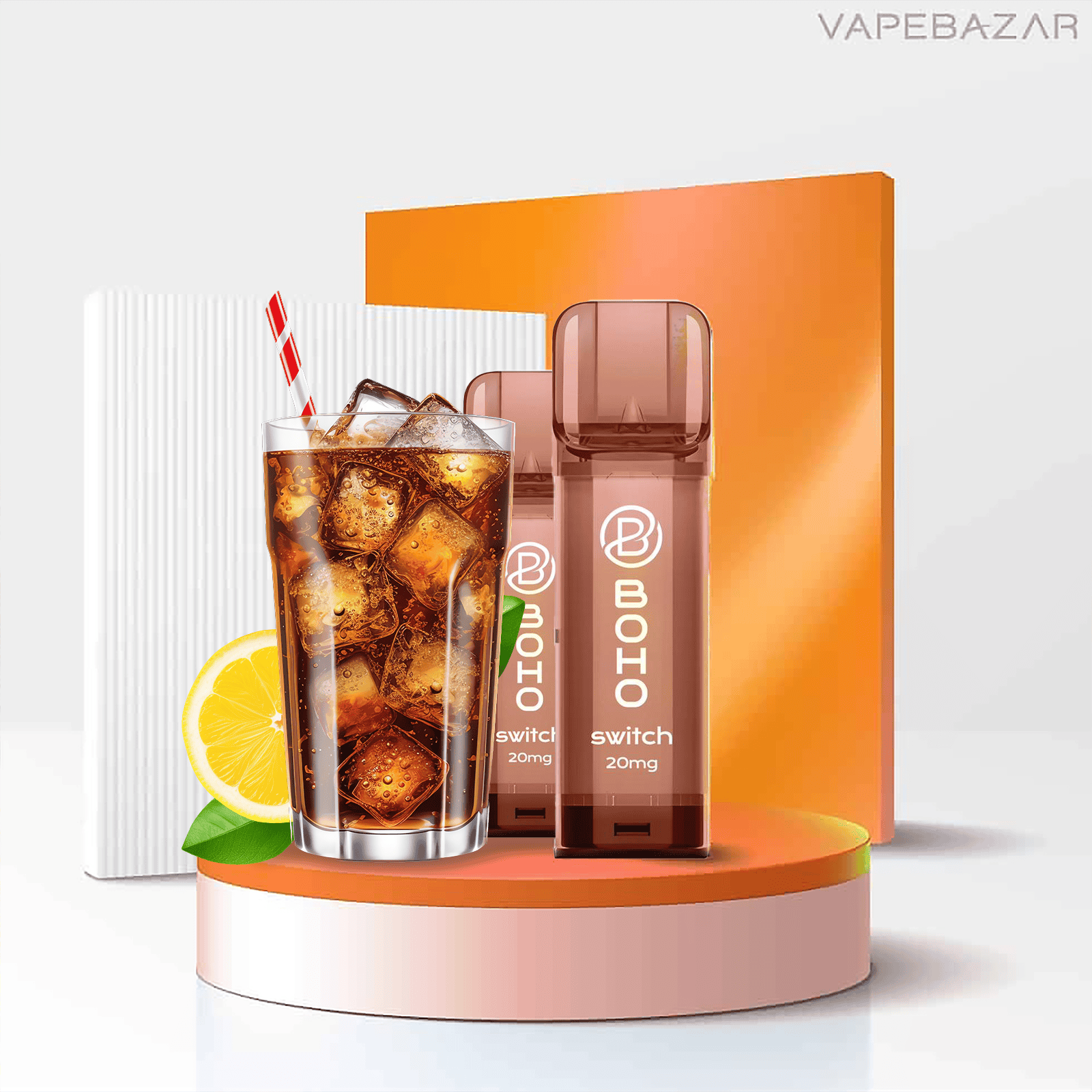 Boho Switch Cola Lemon 1 | Vapebazar Boho Switch Pods – Lemon Mint - (2Er Pack)