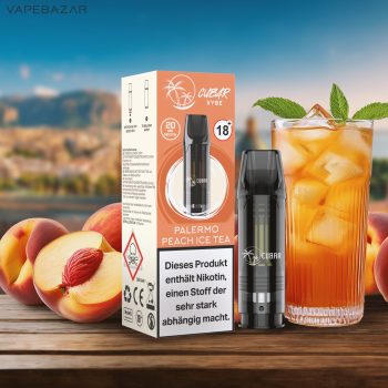 Cubar Vybe Pod Palermo Peach Ice Tea