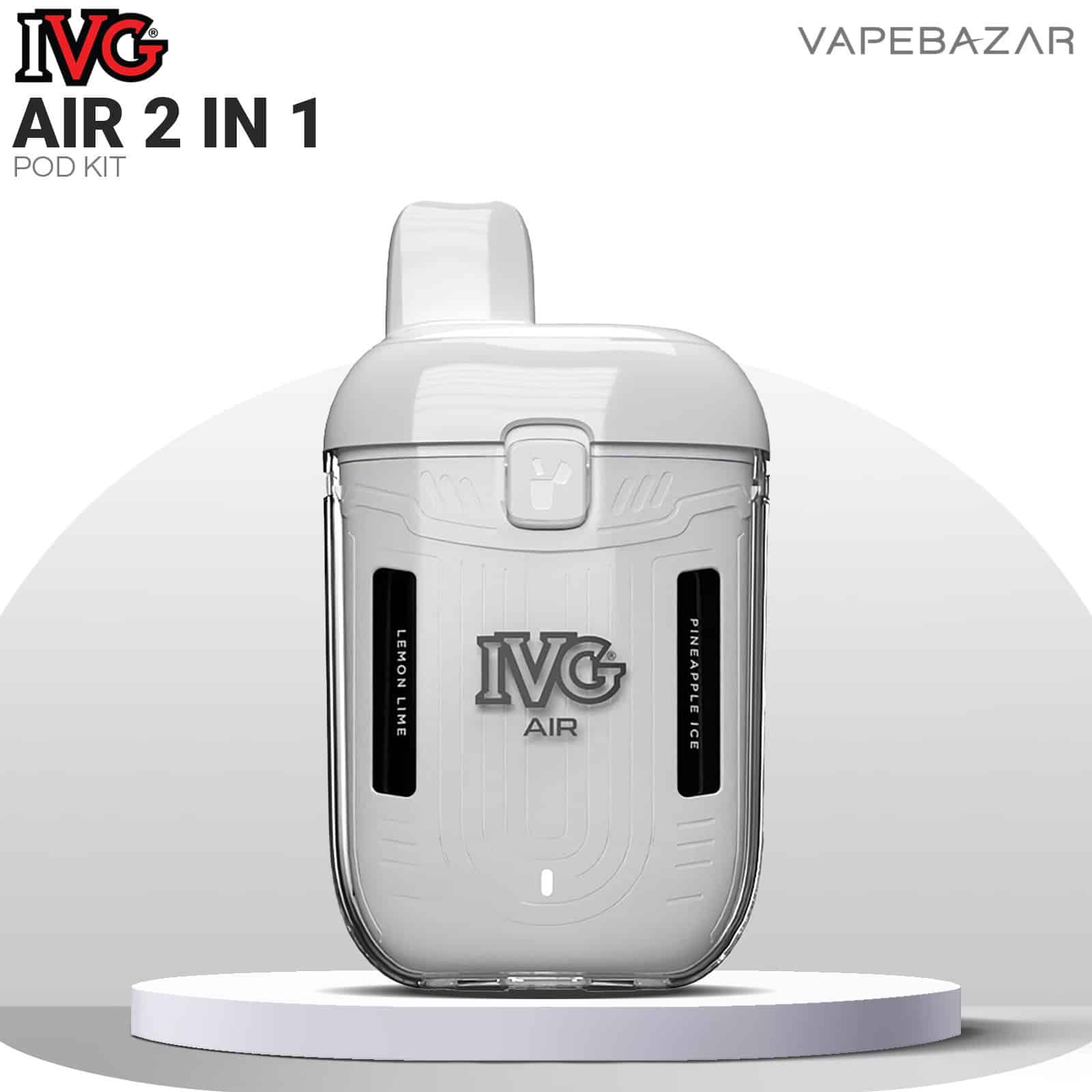 IVG Air 2 in 1 Pod Kit Cream | Vapebazar Ivg Air 2 In 1 Pod Kit Cream 2