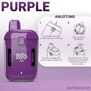 IVG Air 2 in 1 Pod Kit Purple 2