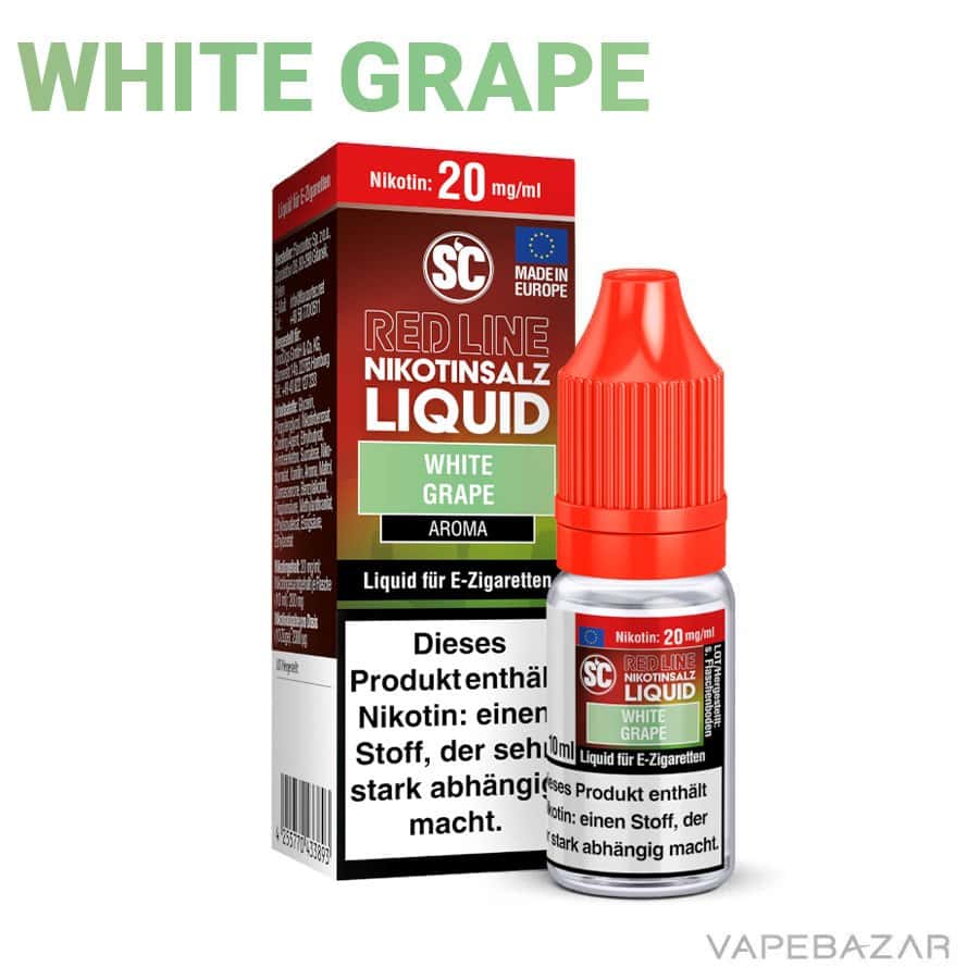 SC Red Line White Grape | Vapebazar Sc Red Line Nikotinsalz Liquid - White Grape