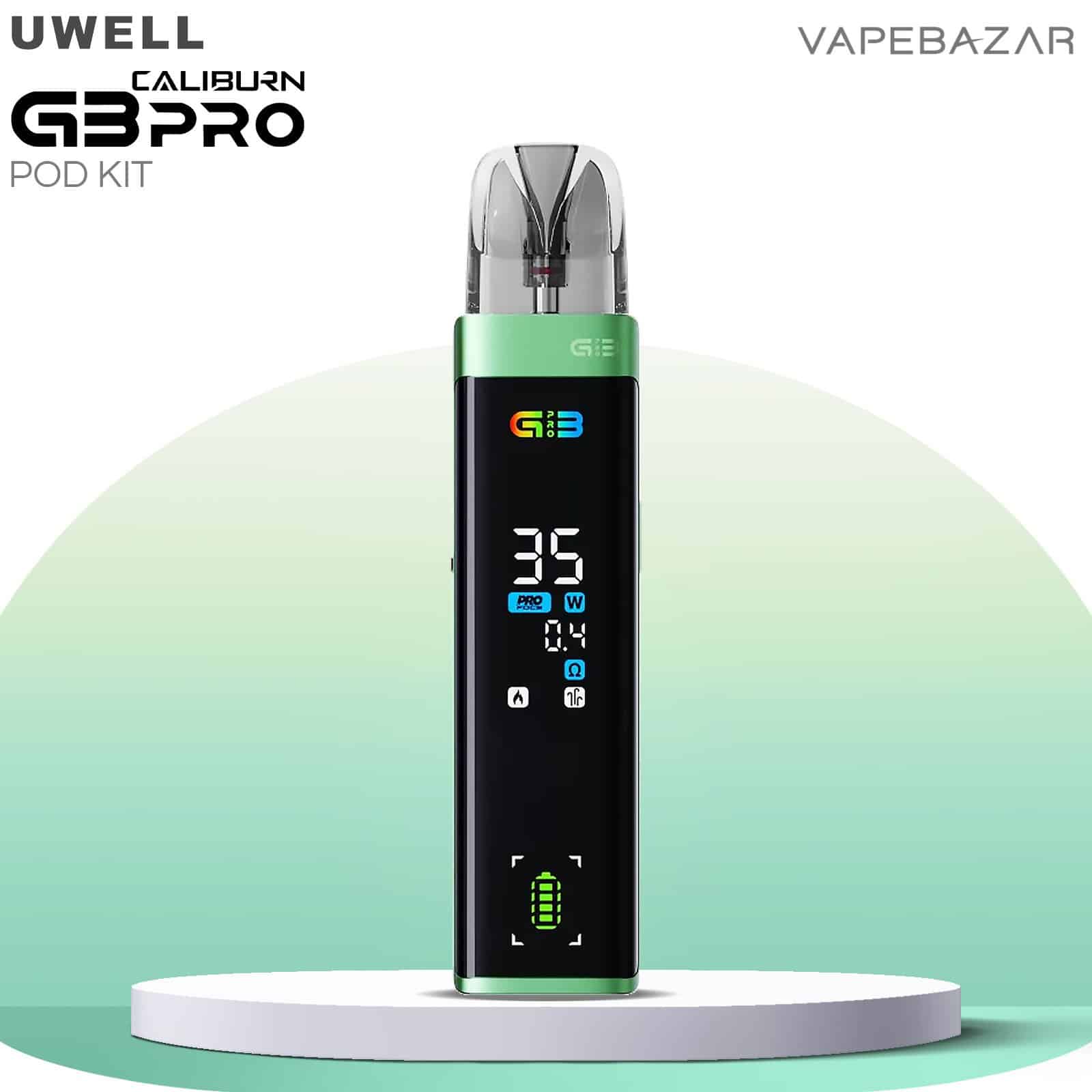 Uwell Caliburn G3 Pro Emerald Green | Vapebazar Uwell Caliburn G3 Pro Emerald Green
