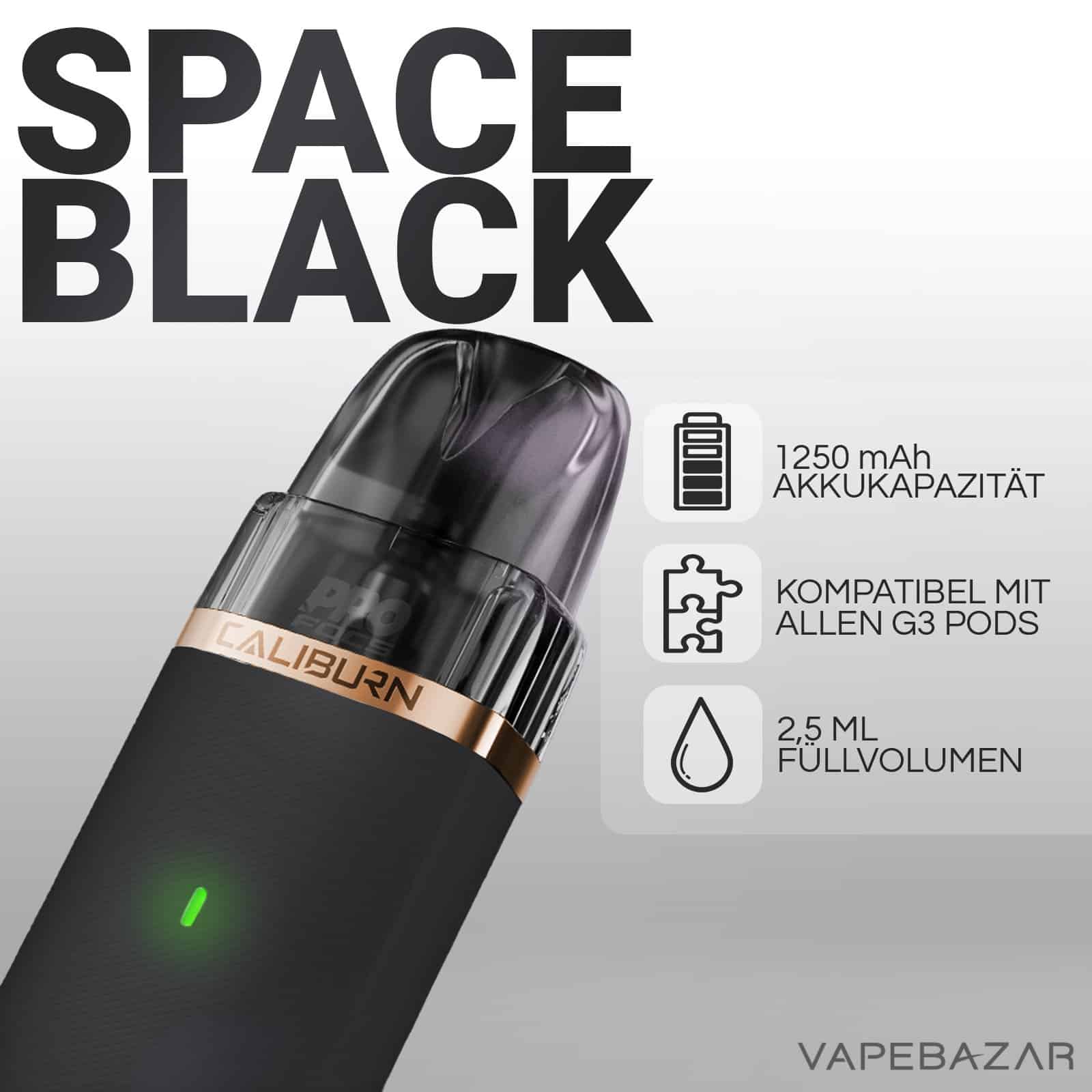 Uwell Caliburn G3 Space Black 2 1 | Vapebazar Uwell Caliburn G3 Lite Space Black