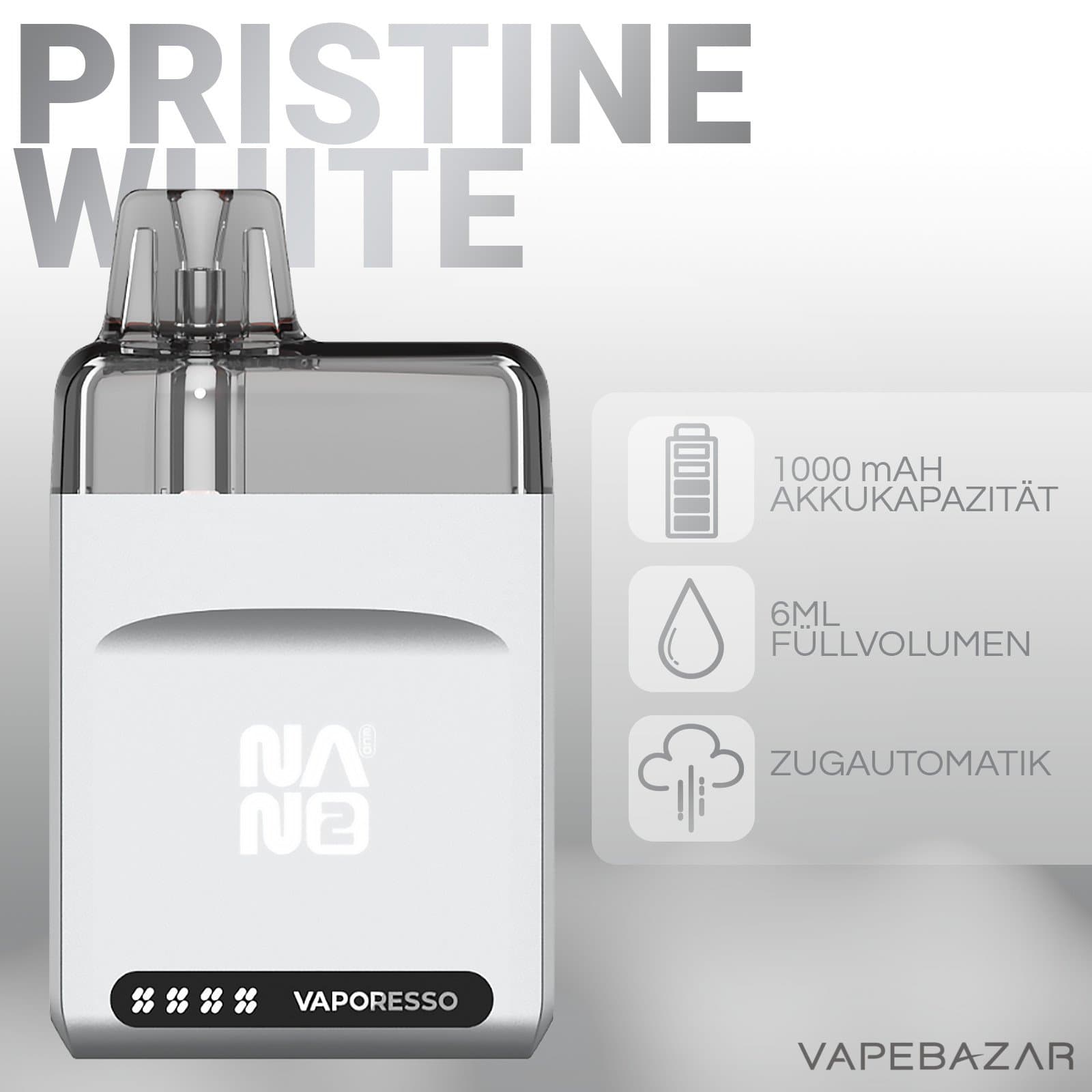 Vaporesso Eco Nano 2 Pristine White 2 | Vapebazar Vaporesso Eco Nano 2 - Cali Blue