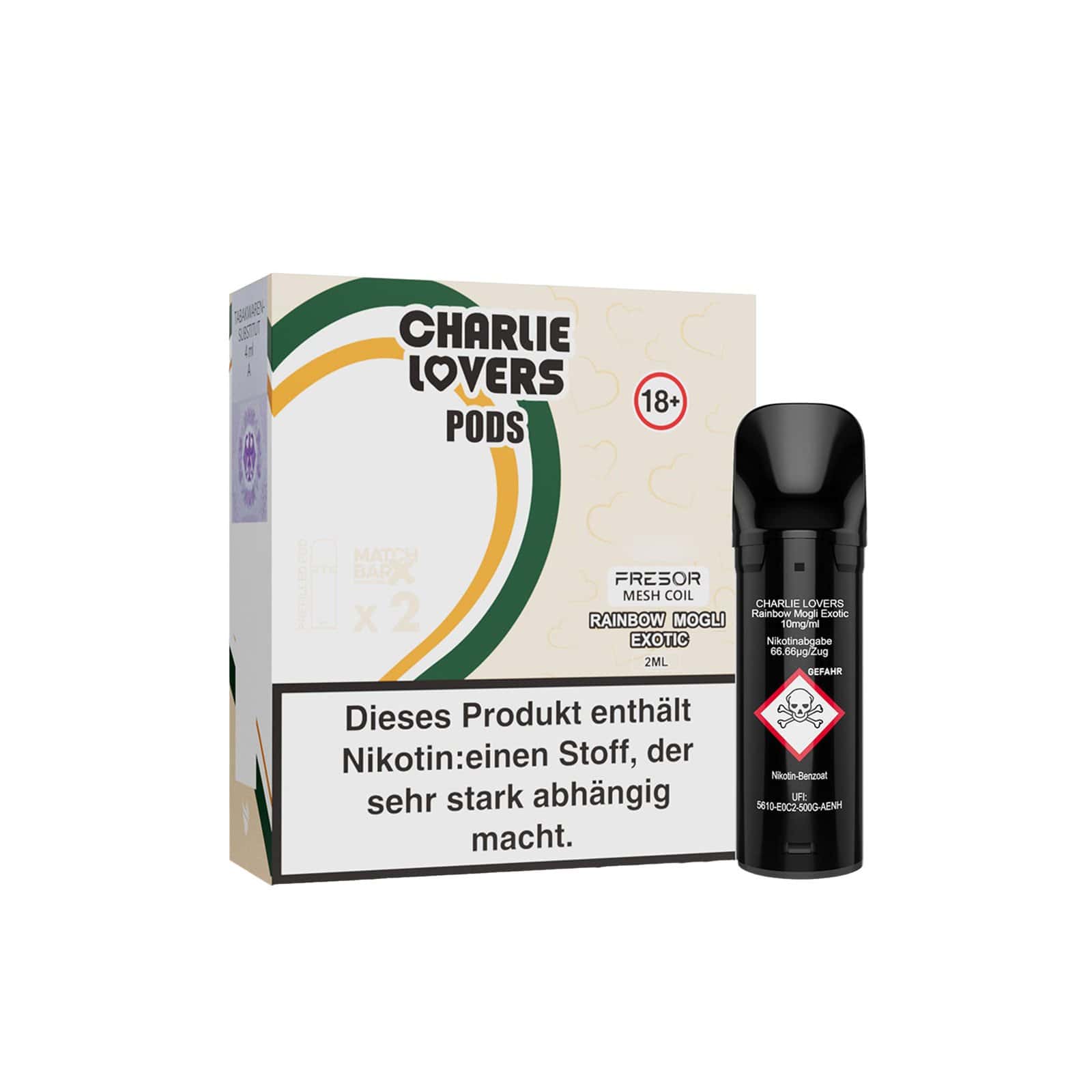 Charlie Lovers Pods Rainbow Mogli Exotic 3 | Vapebazar Charlie Lovers Pods Rainbow Mogli Exotic