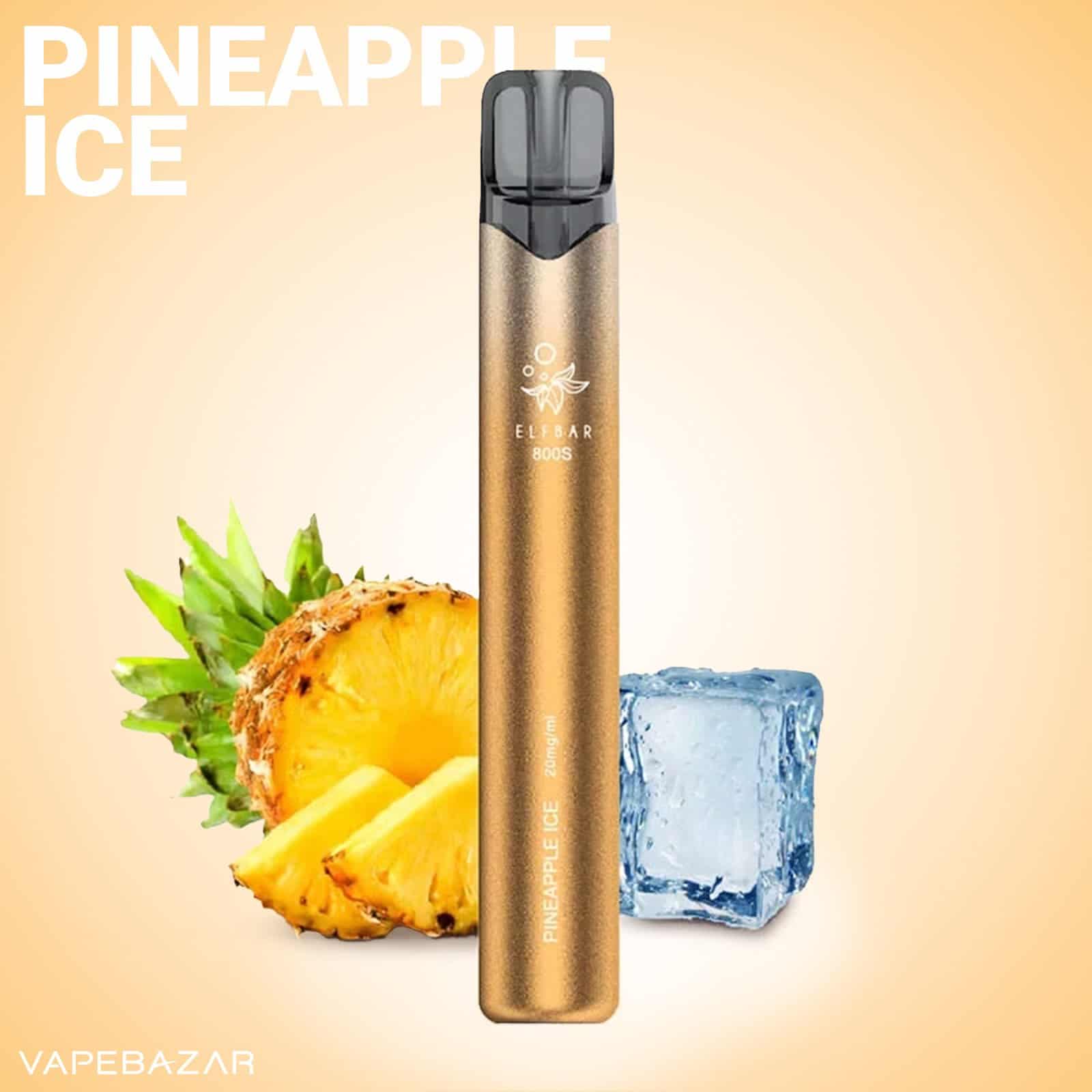 Elfbar 800s Pineapploe Ice | Vapebazar Elfbar 800S Pineapploe Ice