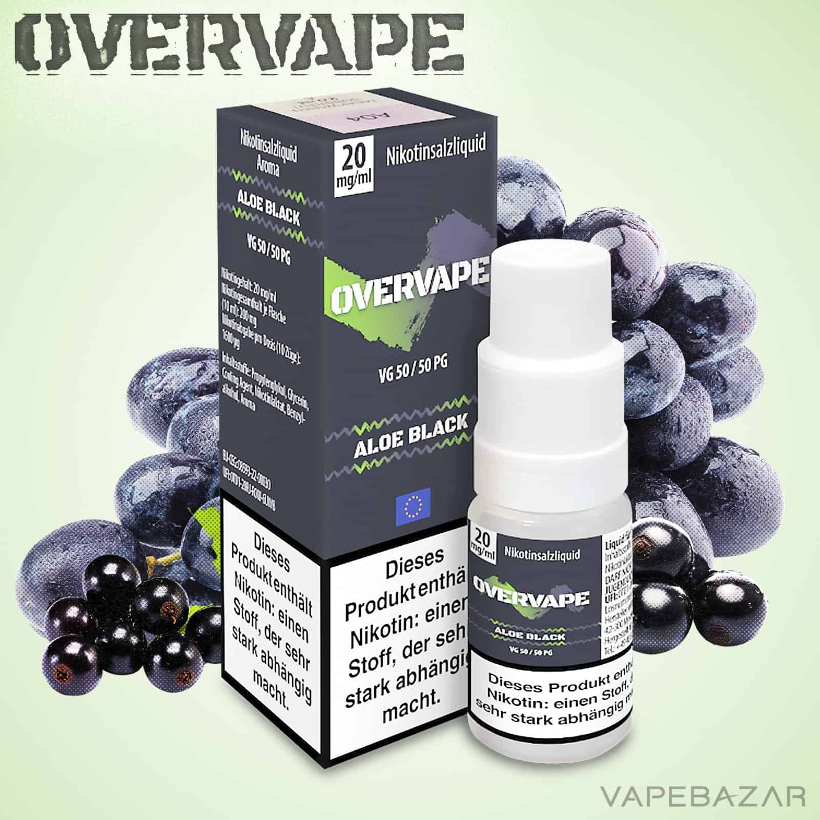 Overvape Nikotinsalzliquid Aloe Black | Vapebazar Overvape Nikotinsalzliquid Aloe Black