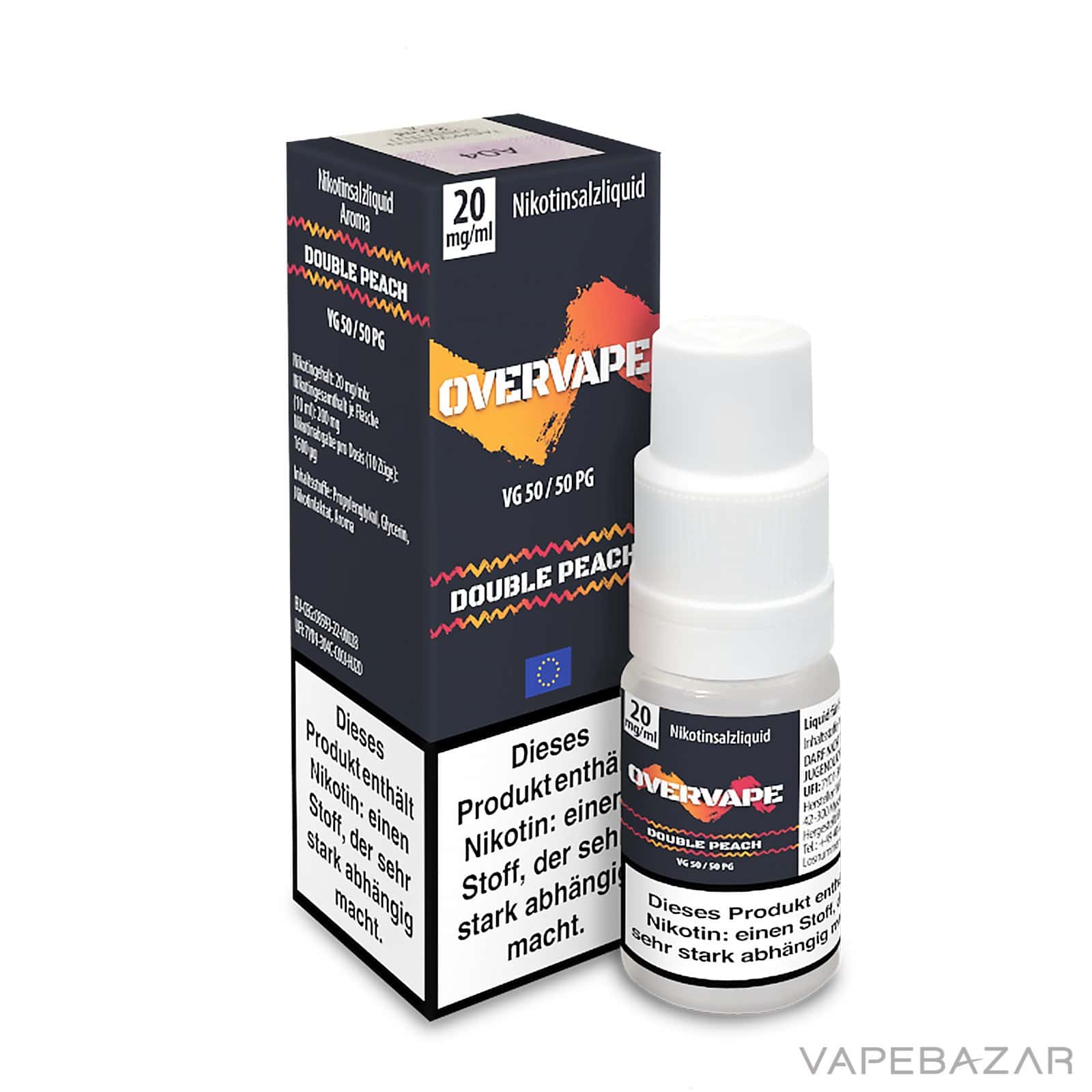 Overvape Nikotinsalzliquid Double Peach 3 | Vapebazar Overvape Nikotinsalzliquid Double Peach