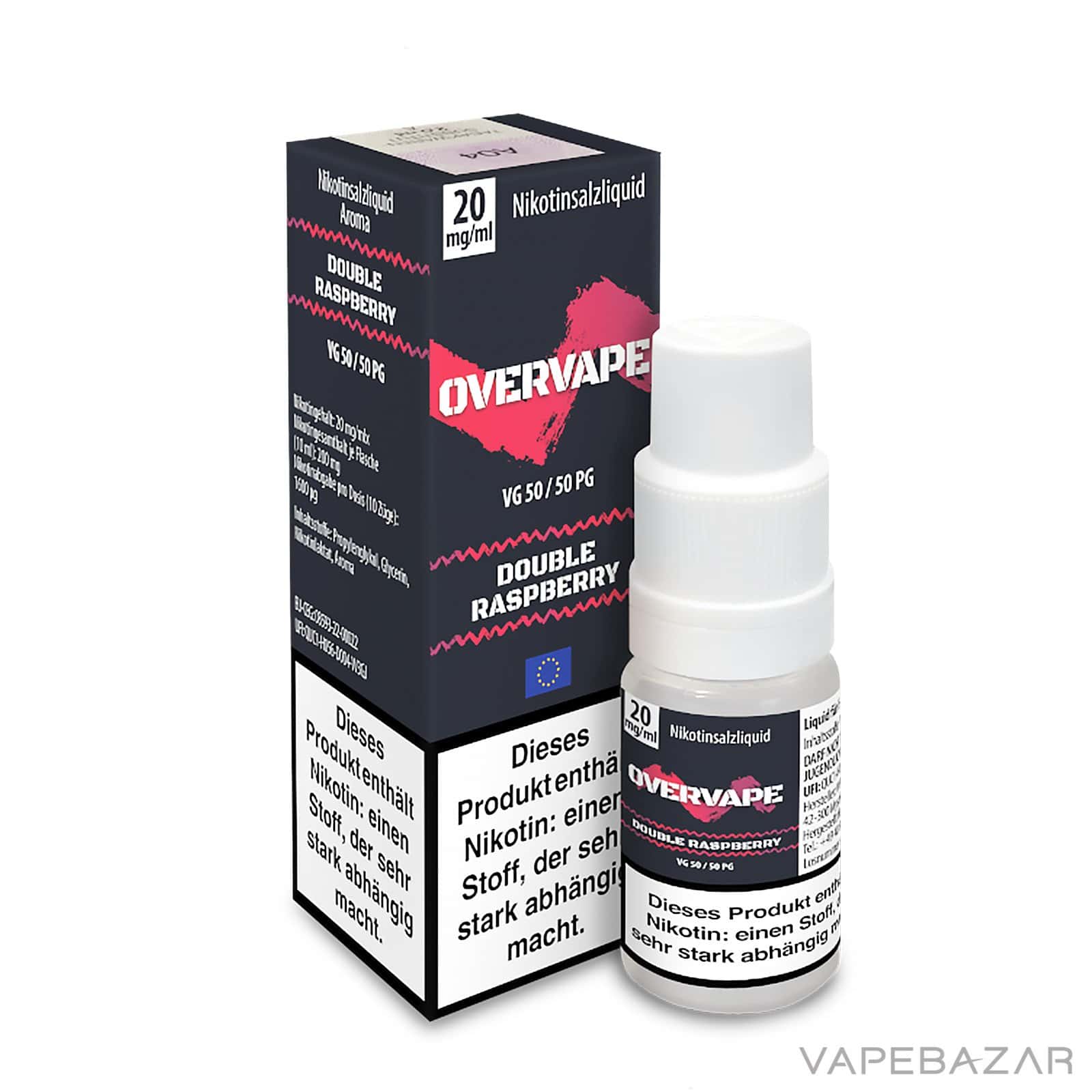 Overvape Nikotinsalzliquid Double Raspberry 3 | Vapebazar Overvape Nikotinsalzliquid Double Raspberry