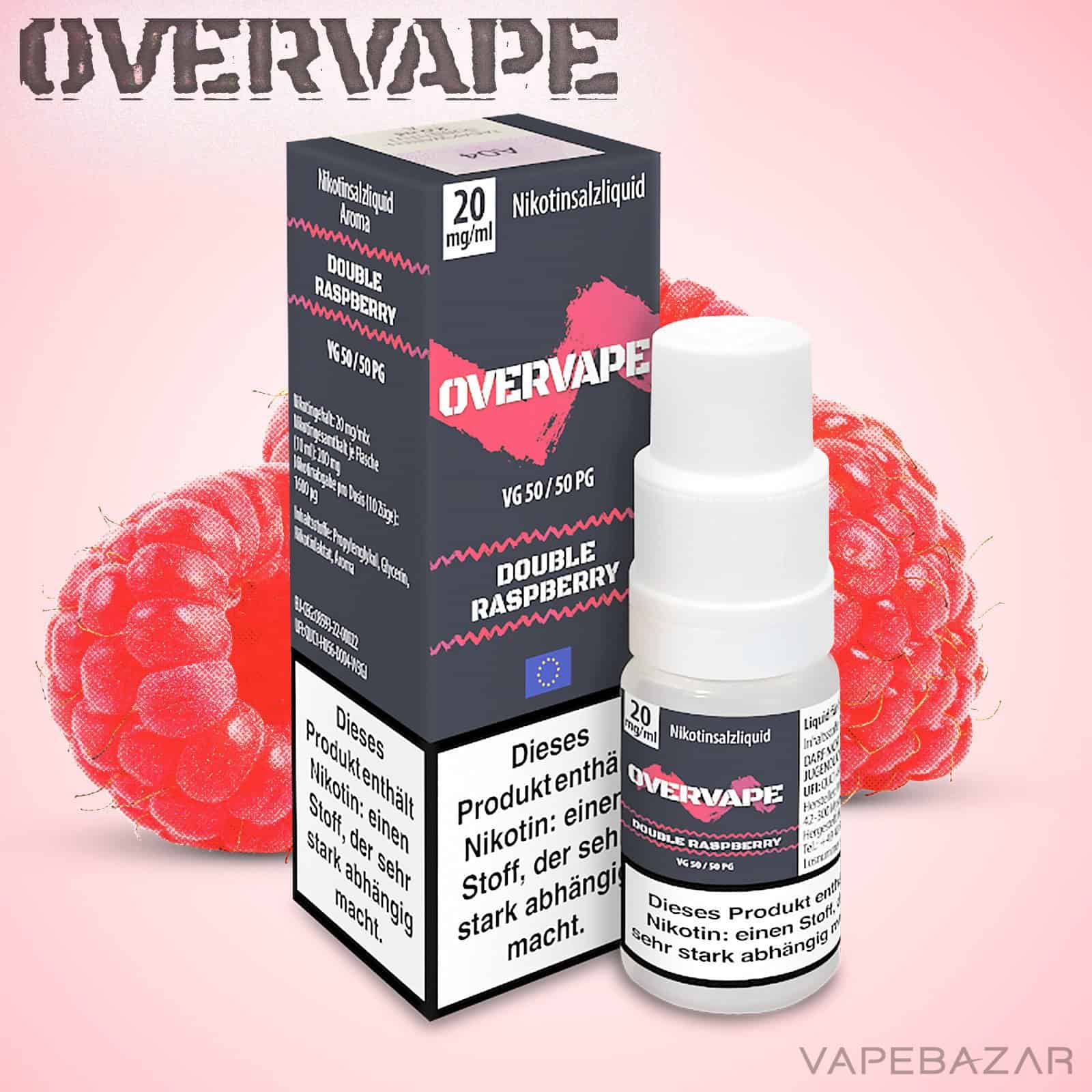 Overvape Nikotinsalzliquid Double Raspberry | Vapebazar Overvape Nikotinsalzliquid Double Raspberry
