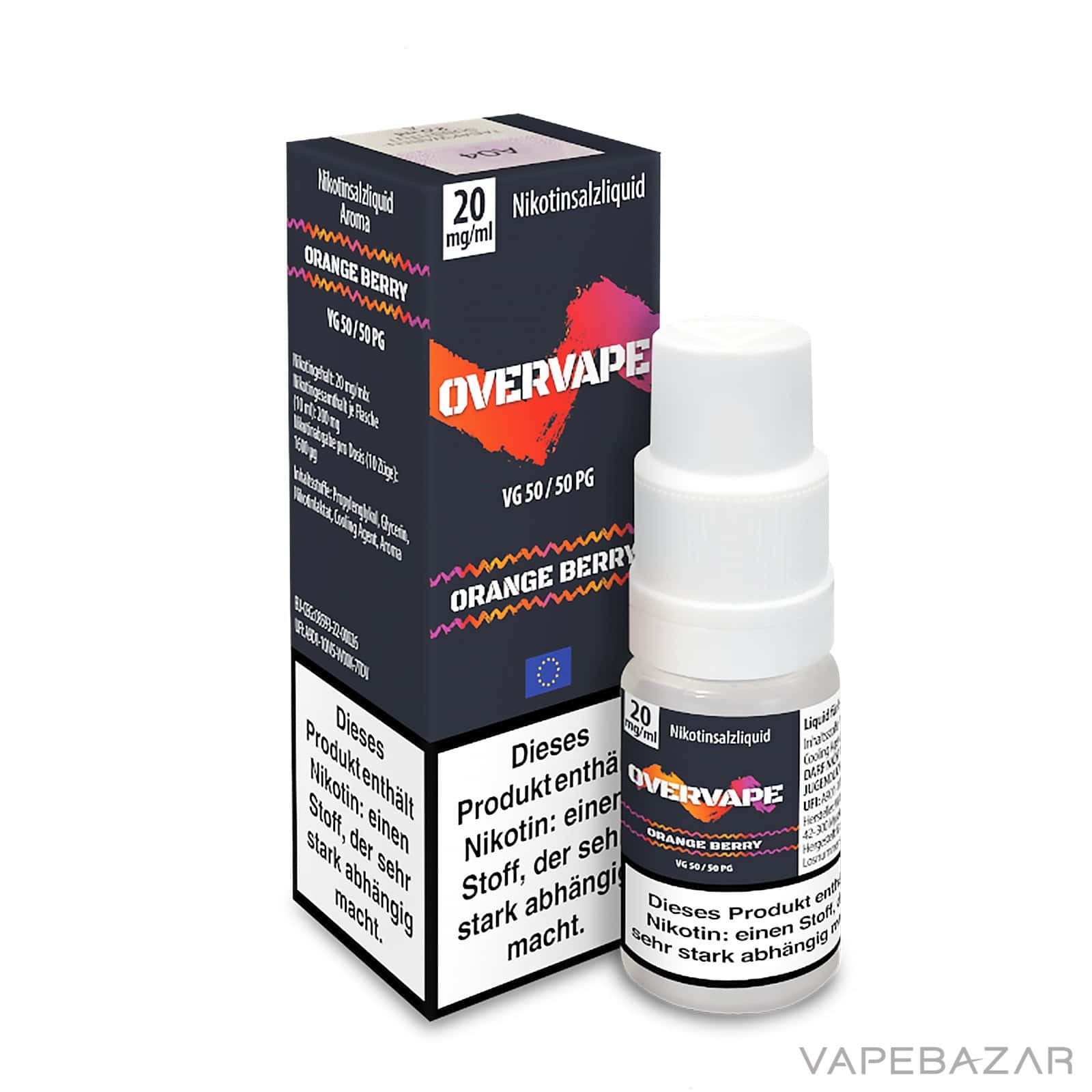 Overvape Nikotinsalzliquid Orange Berry 3 | Vapebazar Overvape Nikotinsalzliquid Orange Berry