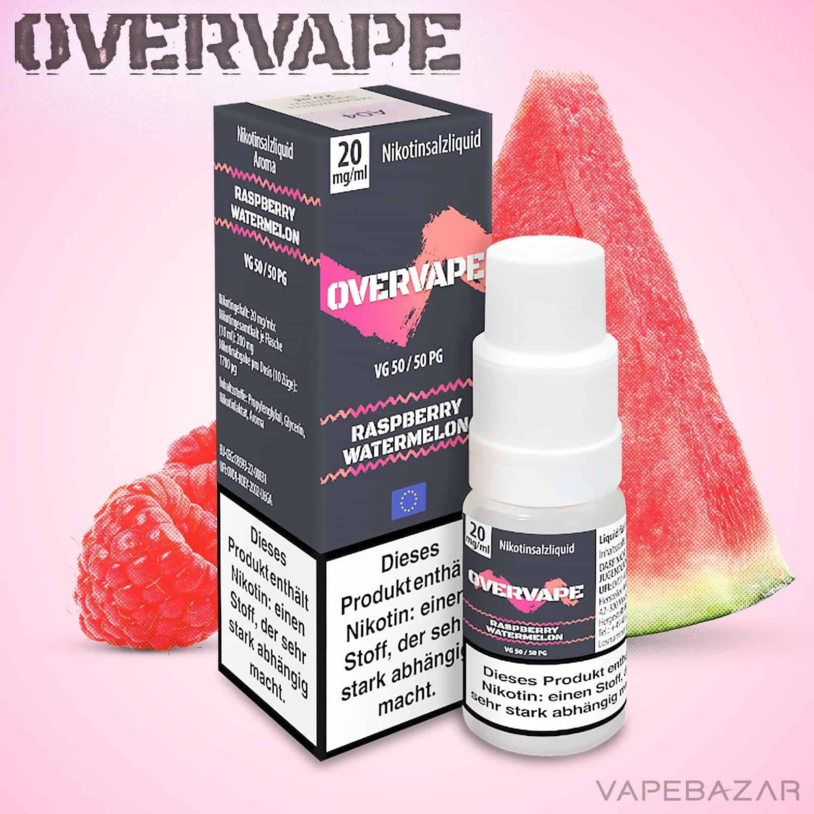 Overvape Nikotinsalzliquid Pineapple Raspberry Watermelon | Vapebazar Overvape Nikotinsalzliquid Pineapple Watermelon
