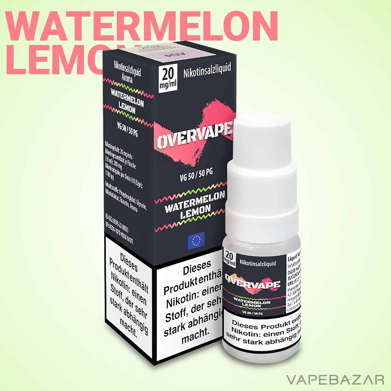 Overvape Nikotinsalzliquid Pineapple Watermelon Lemon 2 | Vapebazar Overvape Nikotinsalzliquid Watermelon Lemon