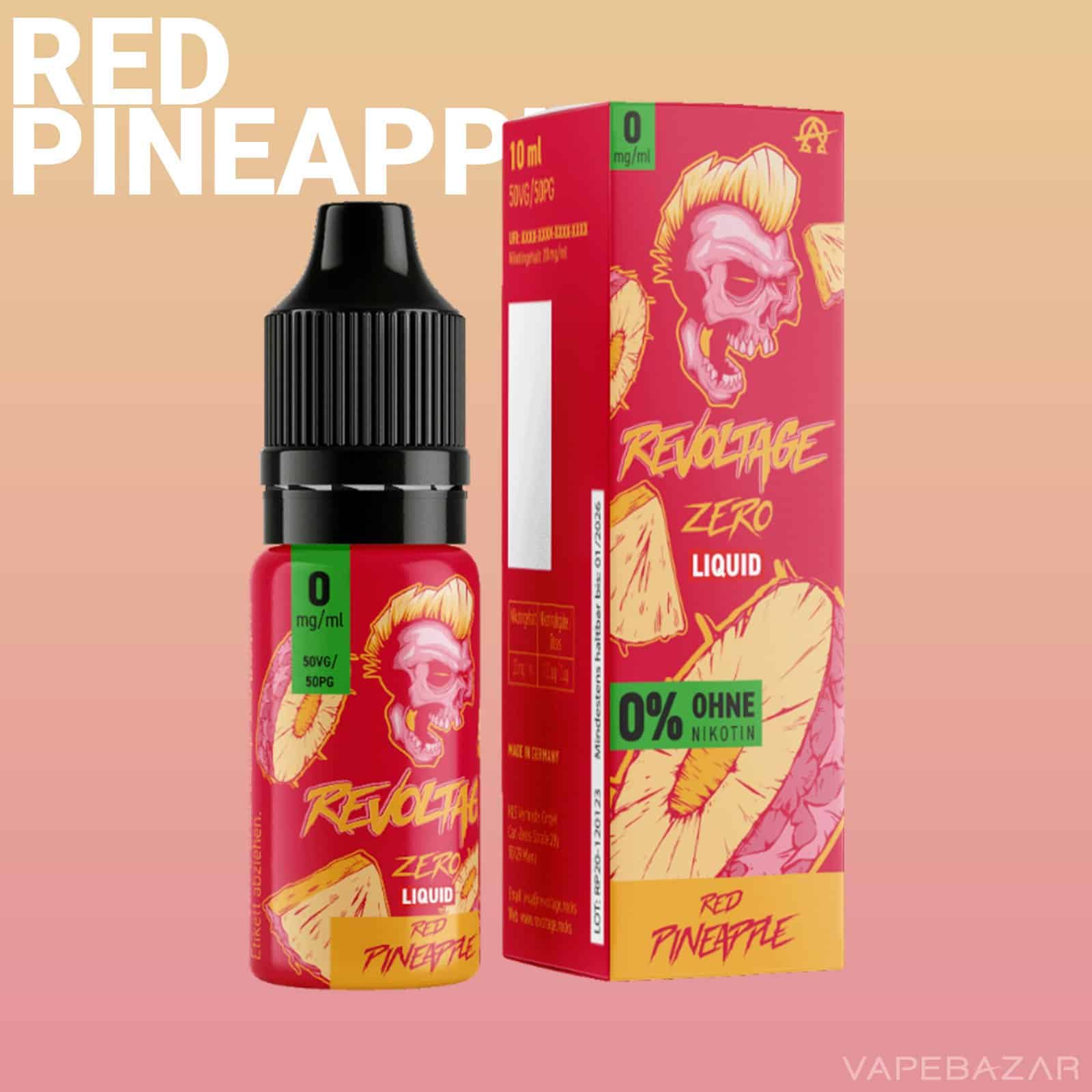 RedPineapple2 | Vapebazar Revoltage Zero Liquid Red Pineapple