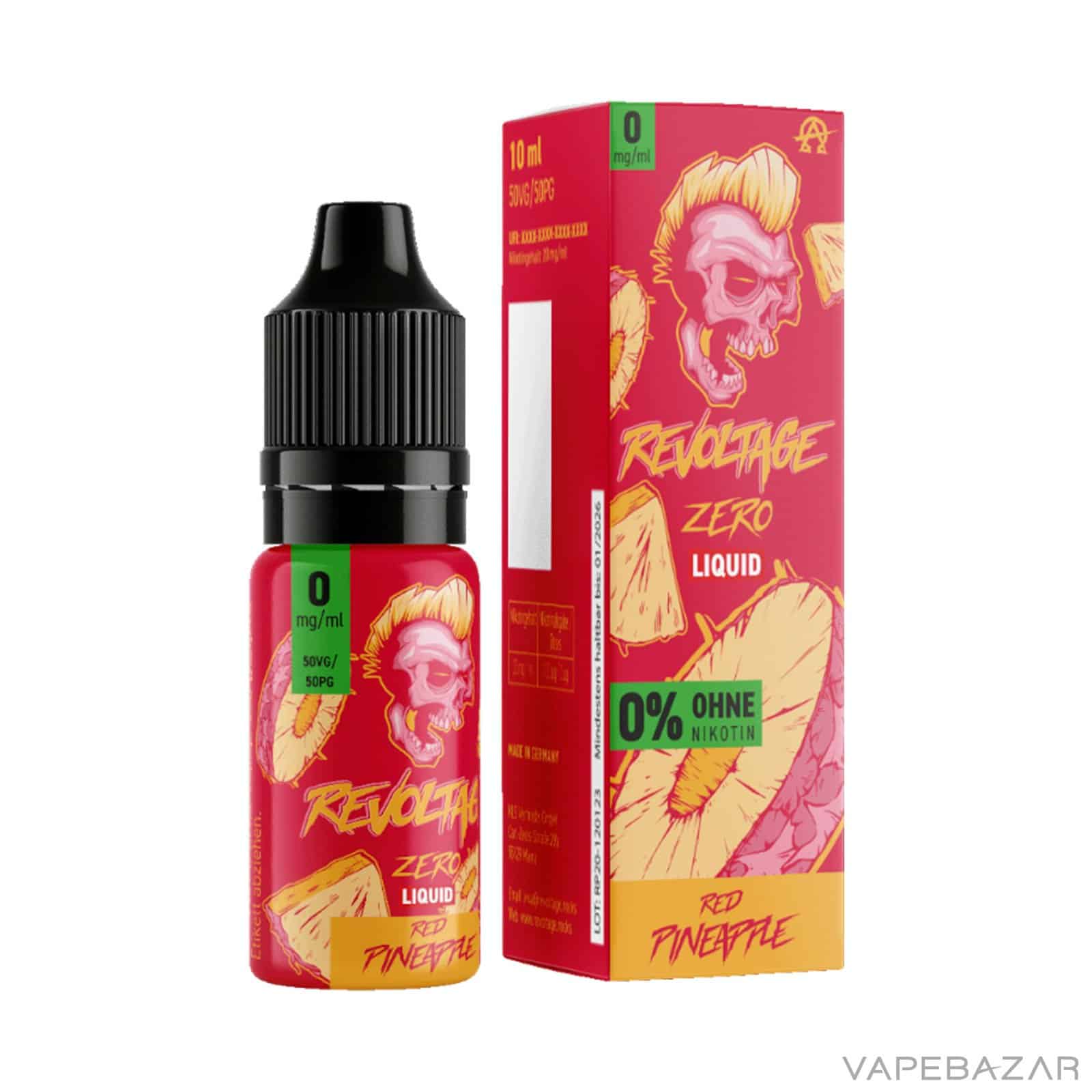 RedPineapple3 | Vapebazar Revoltage Zero Liquid Red Pineapple