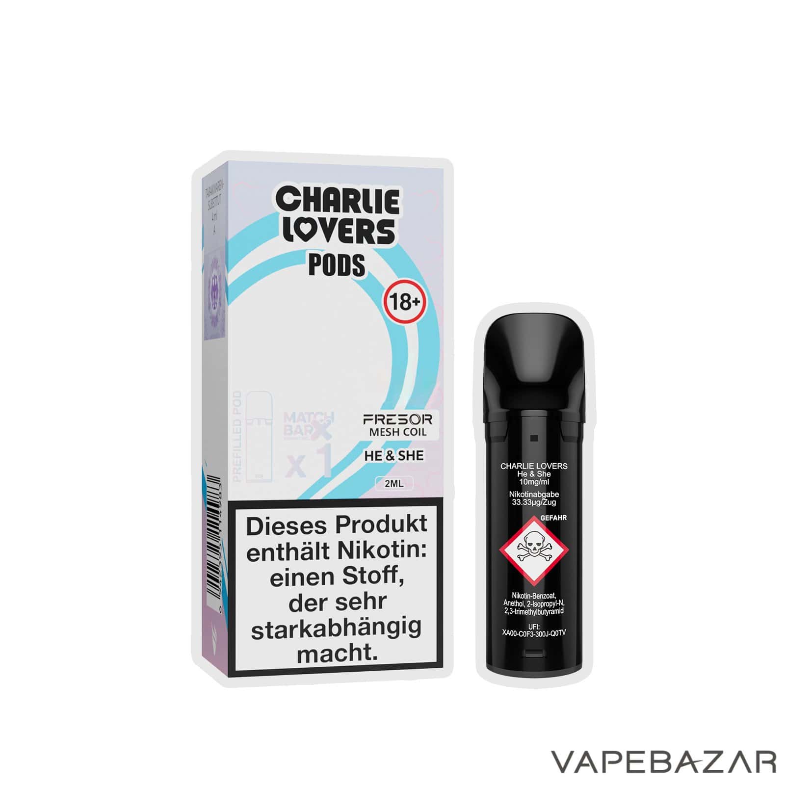 Charlie Lovers Pods He She 1er Vapebazar 3 | Vapebazar Charlie Lovers Pods He &Amp; She 1Er Vapebazar