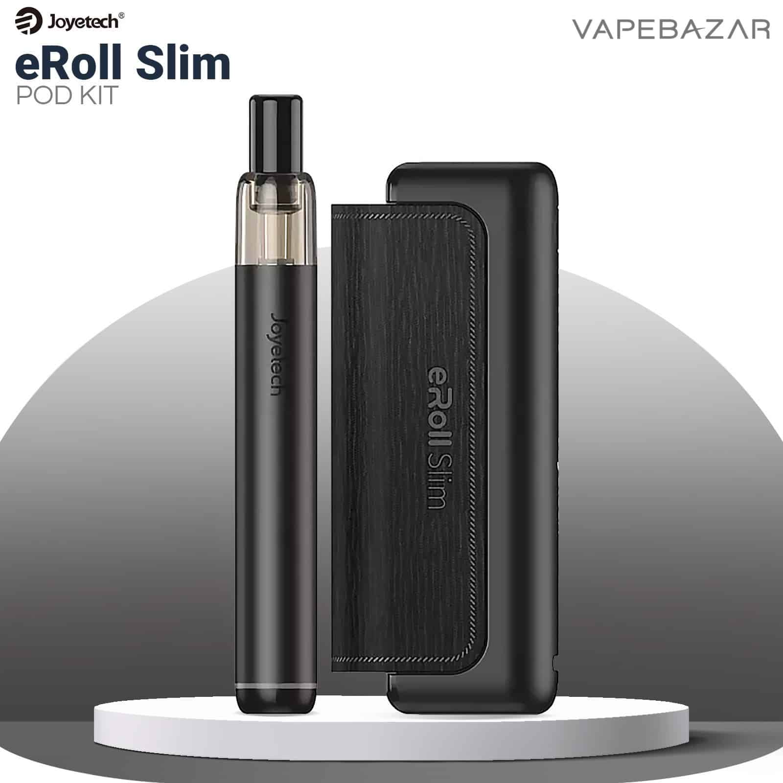 Joyetech eRoll Slim Full Kit Black Vapebazar | Vapebazar Joyetech Eroll Slim Full Kit Black Vapebazar