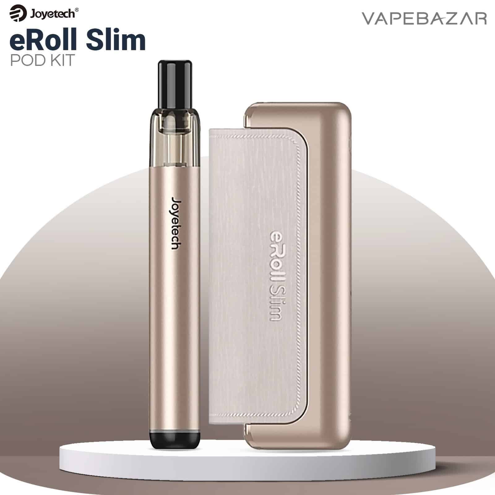 Joyetech eRoll Slim Full Kit Gold Vapebazar | Vapebazar Joyetech Eroll Slim Full Kit Gold Vapebazar