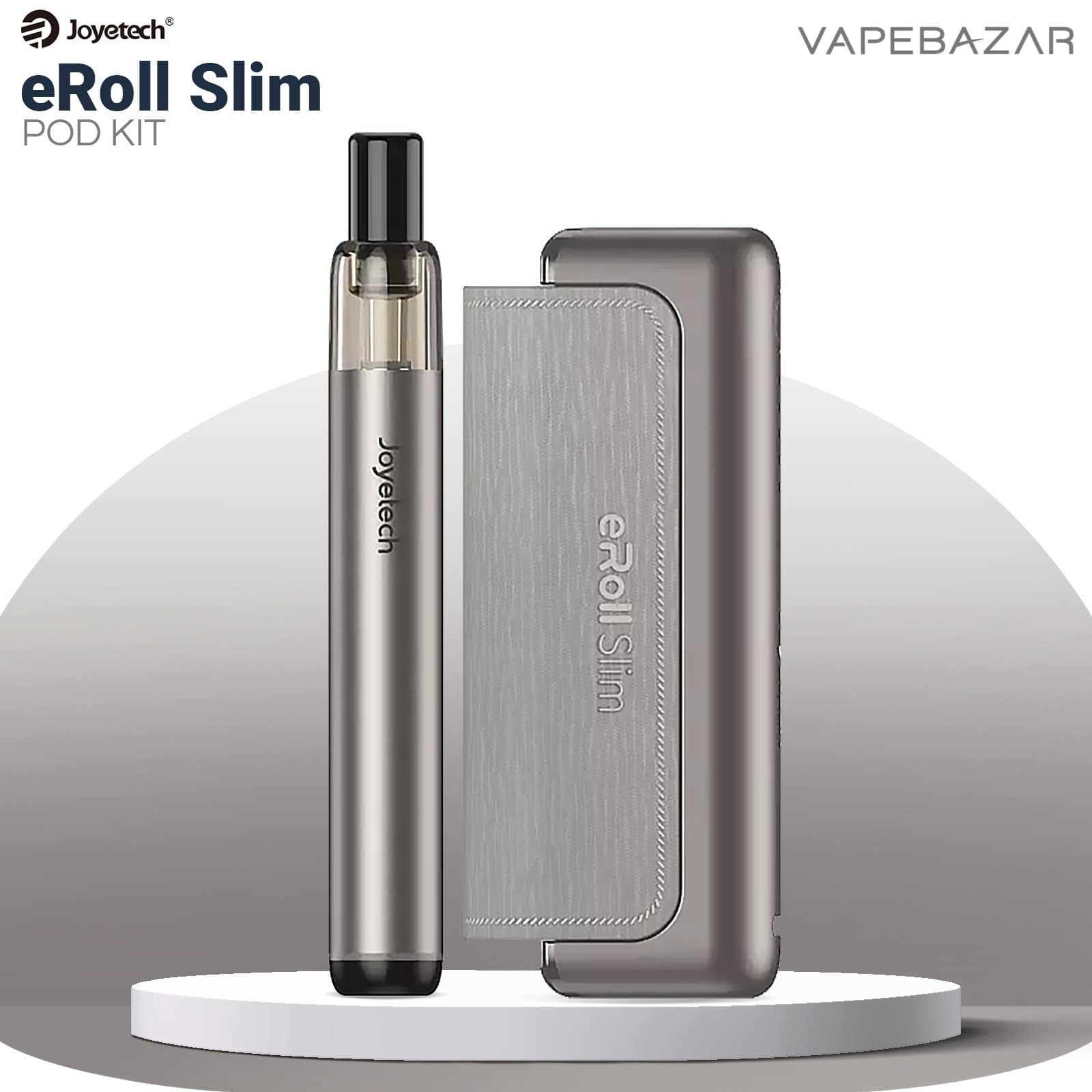 Joyetech eRoll Slim Full Kit Gunmetal Grey Vapebazar | Vapebazar Joyetech Eroll Slim Full Kit Gunmetal Grey Vapebazar
