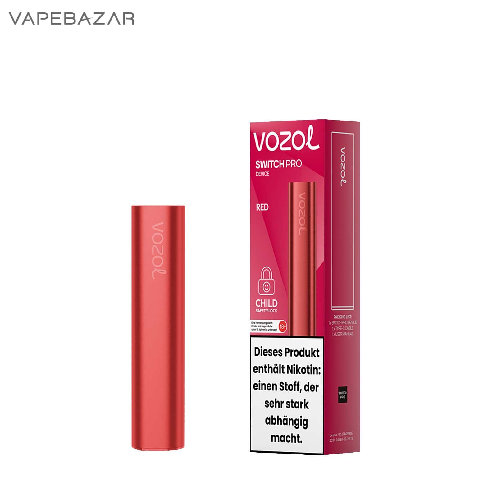 Red3 | Vapebazar Vozol Switch Pro Device Red
