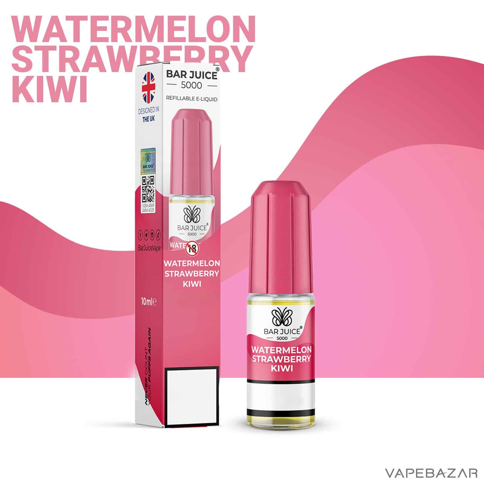 Bar Juice 5000 Watermelon Strawberry Kiwi 2 | Vapebazar Bar Juice 5000 Watermelon Strawberry Kiwi