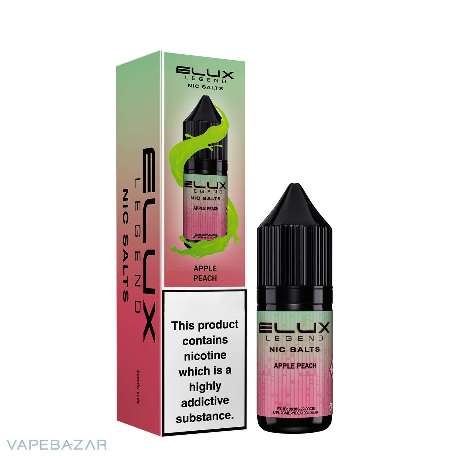 ELUX LEGEND NIC SALTS Apple Peach 3 | Vapebazar Elux Legend Nic Salts Apple Peach