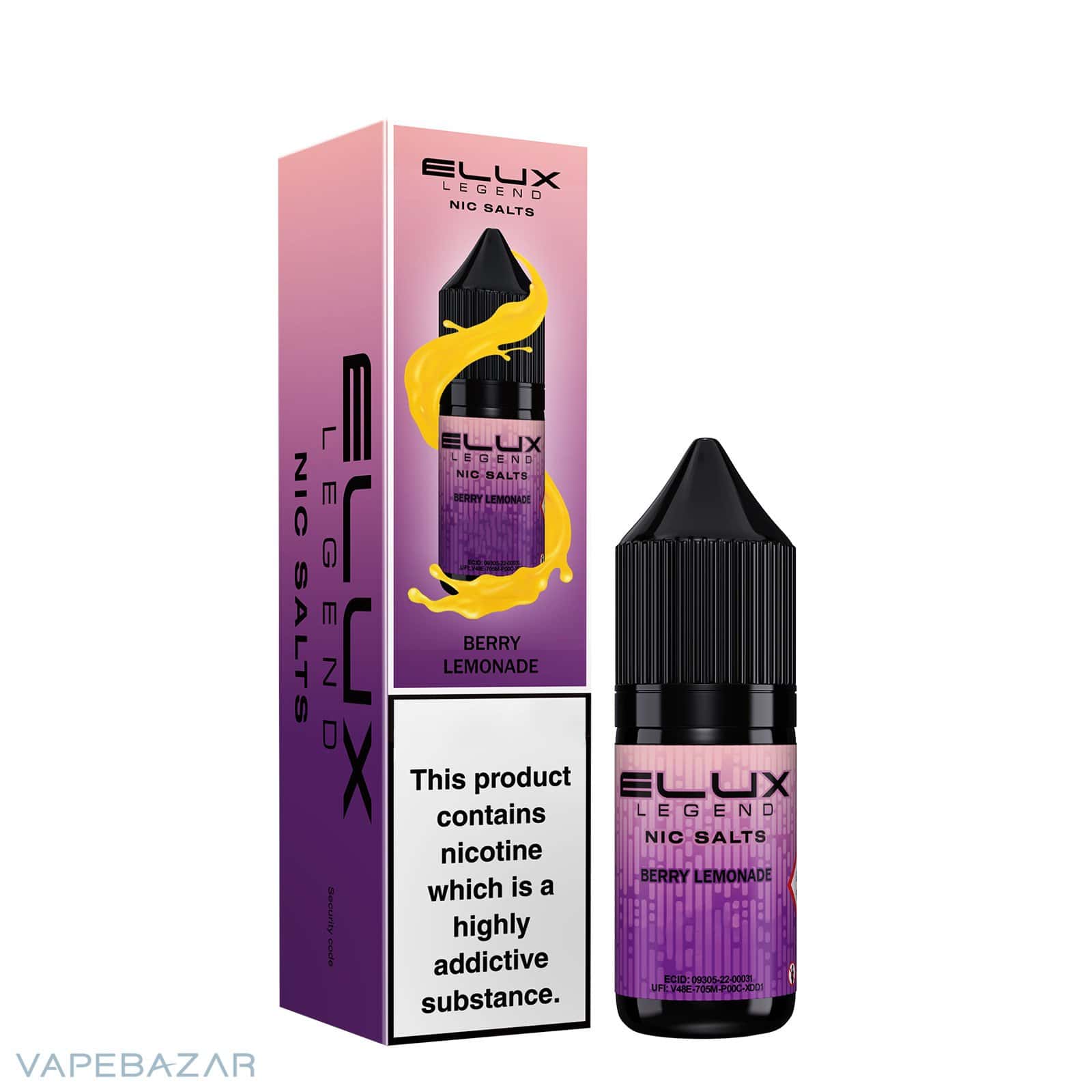 ELUX LEGEND NIC SALTS Berry Lemonade 3 | Vapebazar Elux Legend Nic Salts Berry Lemonade