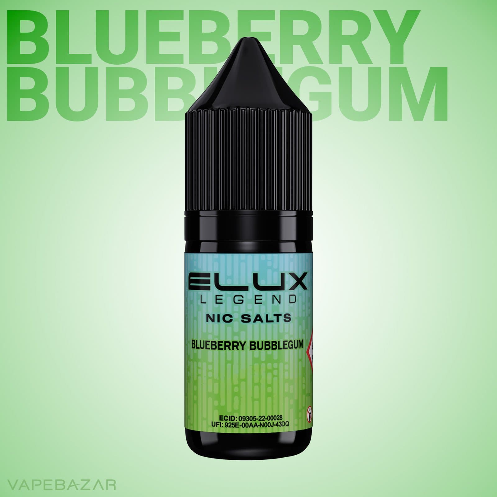 ELUX LEGEND NIC SALTS Blueberry Bubblegum 2 | Vapebazar Elux Legend Nic Salts Blueberry Bubblegum