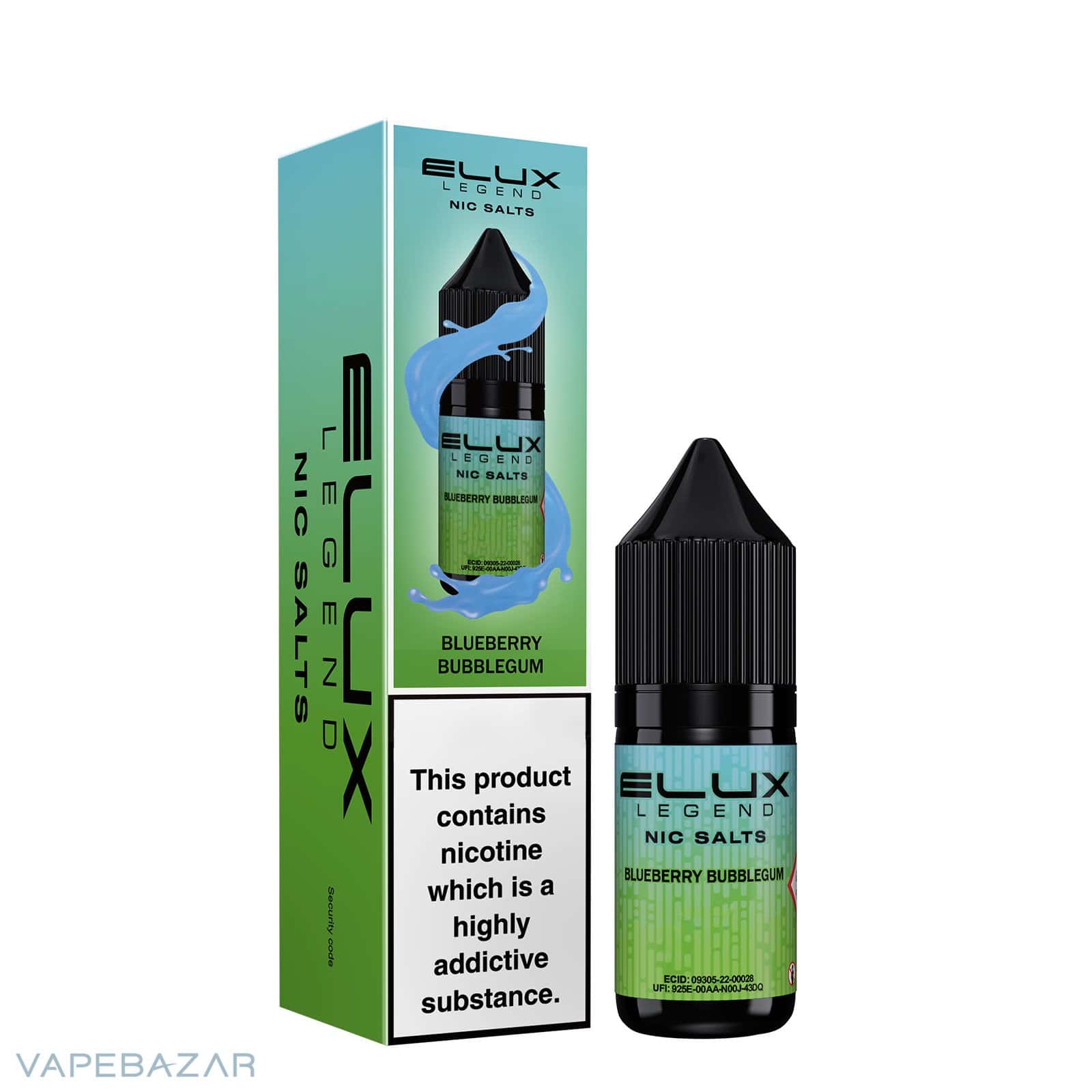 ELUX LEGEND NIC SALTS Blueberry Bubblegum 3 | Vapebazar Elux Legend Nic Salts Blueberry Bubblegum